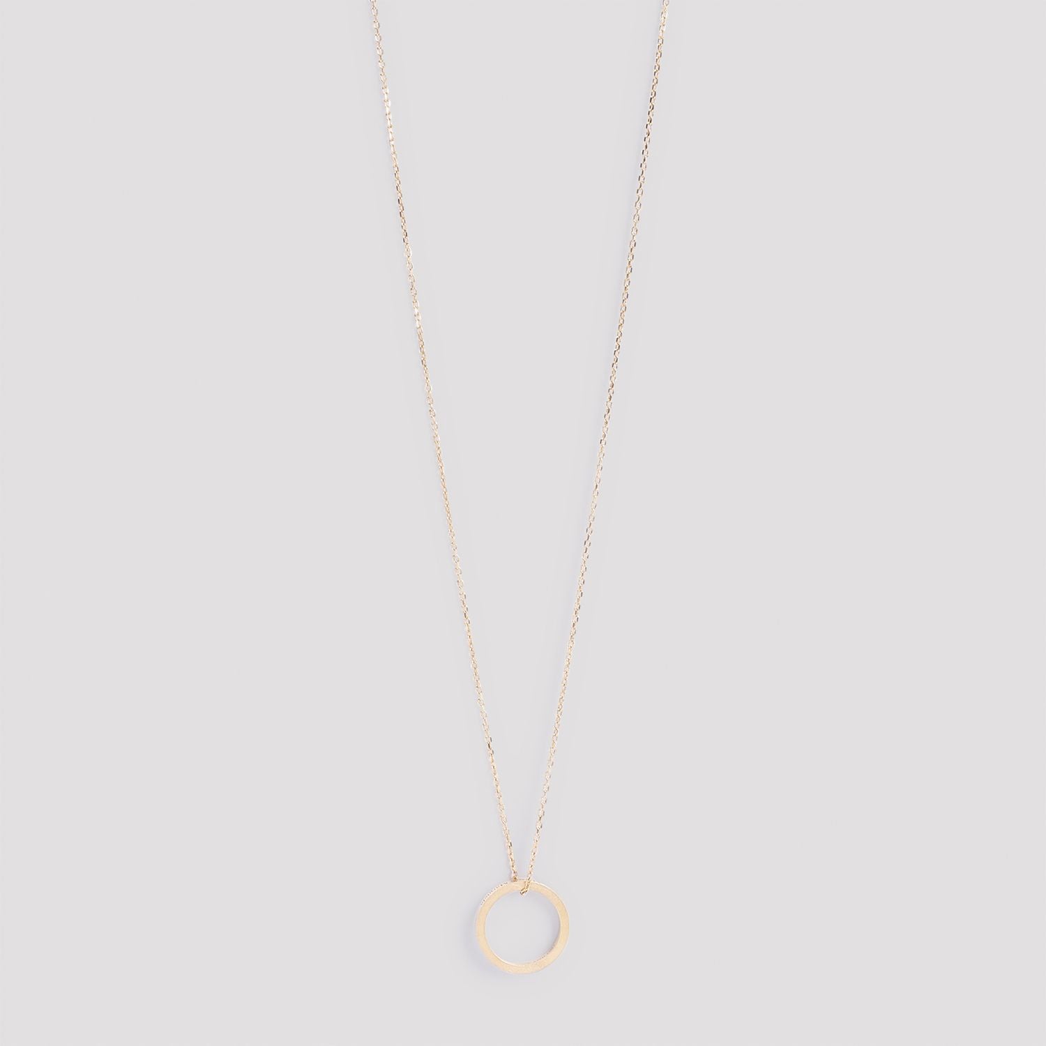 MAISON MARGIELA Silver Logo Ring Necklace for Women