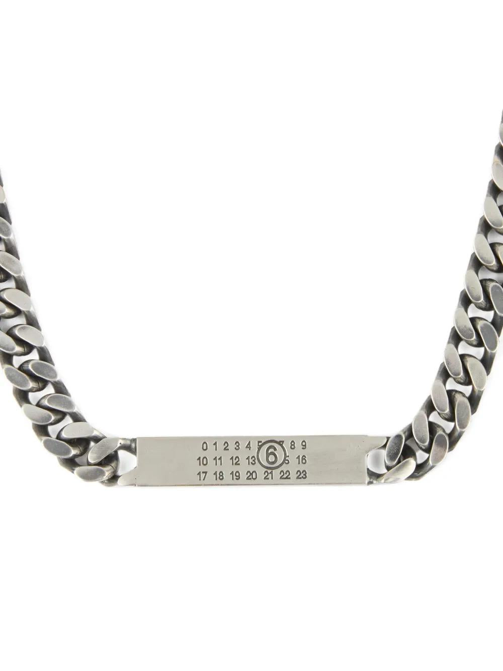 MM6 MAISON MARGIELA Minimal Logo ID Necklace