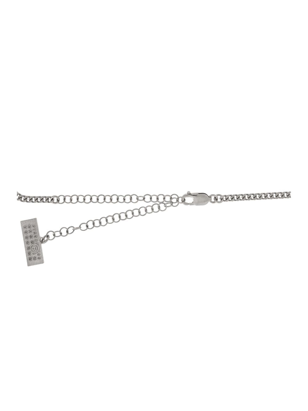 MM6 MAISON MARGIELA Pendant Logo Necklace - Adjustable Curb Chain