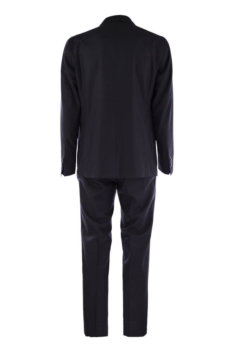 TAGLIATORE Double-Breasted Wool and Cashmere Suit