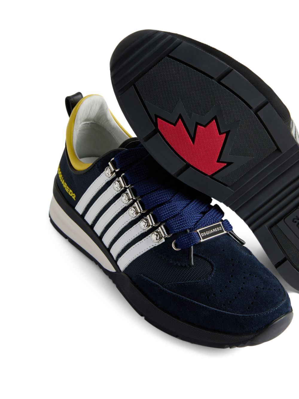 DSQUARED2 Striped Low Top Sneakers