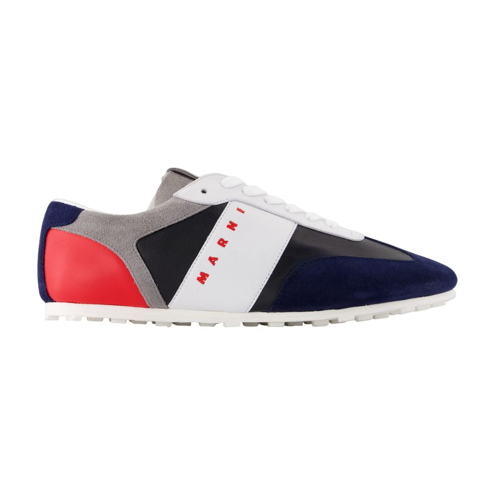 MARNI Men's Premium Leather Sneakers