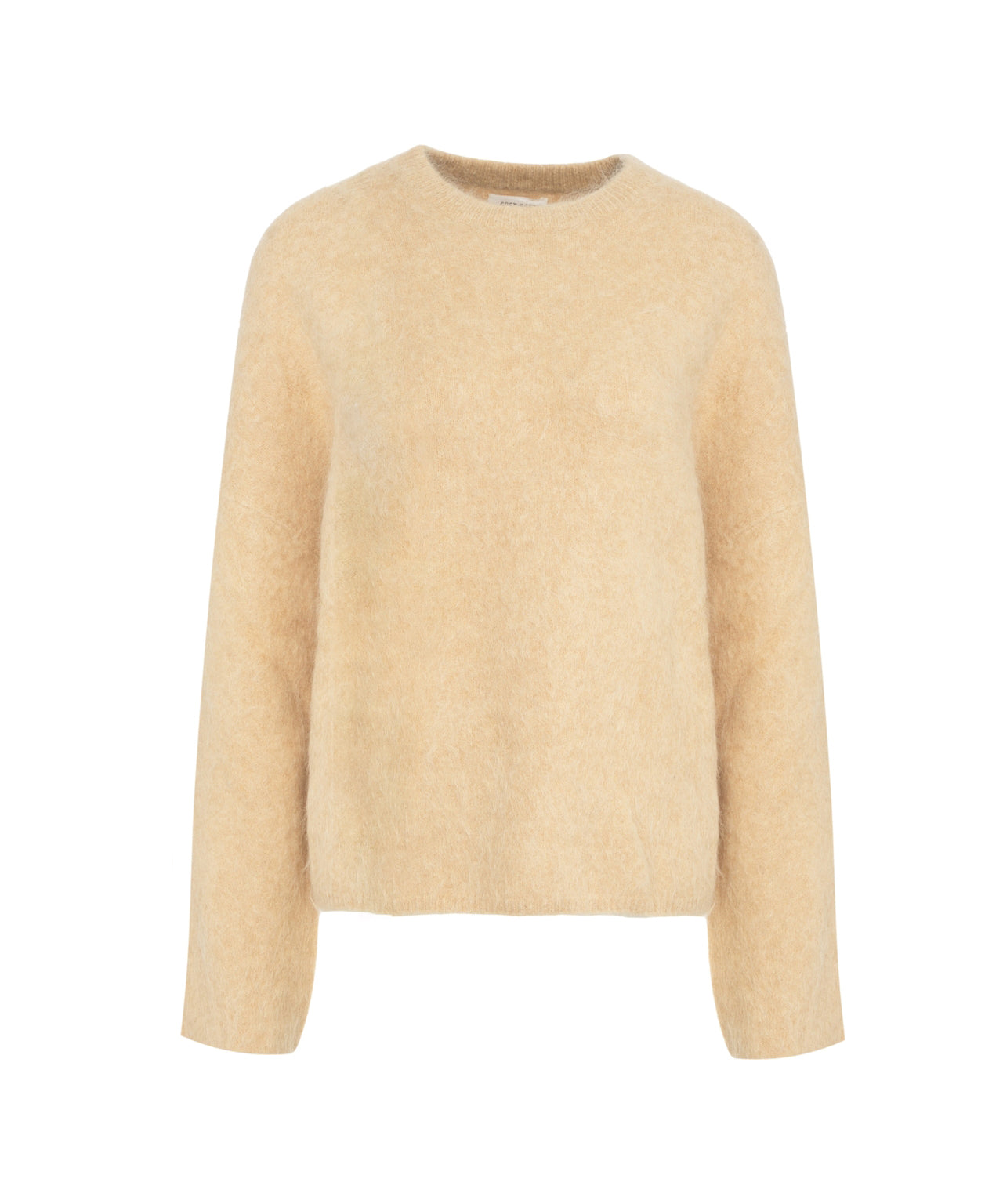 SOFT GOAT Brushed Cashmere Pullover for Women - Relaxed Fit