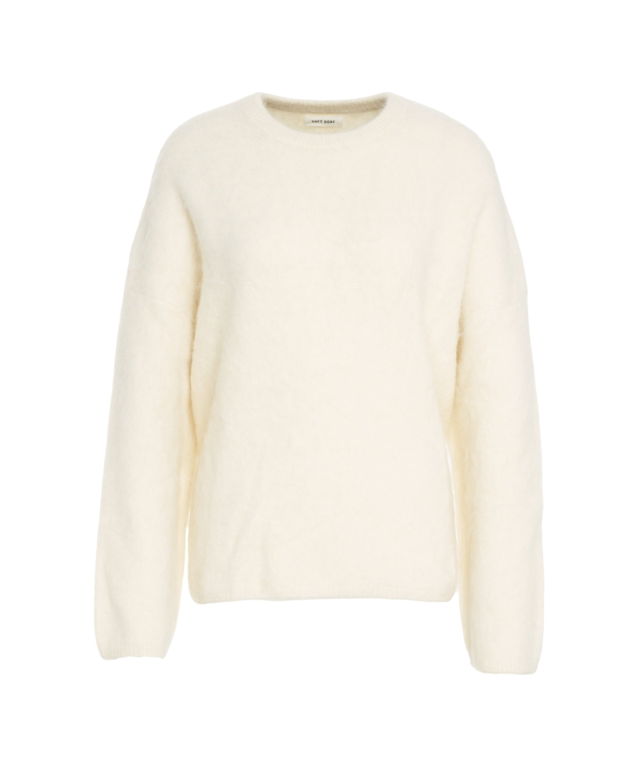 SOFT GOAT Brushed Cashmere Pullover - Women’s Classic Fit Sweater