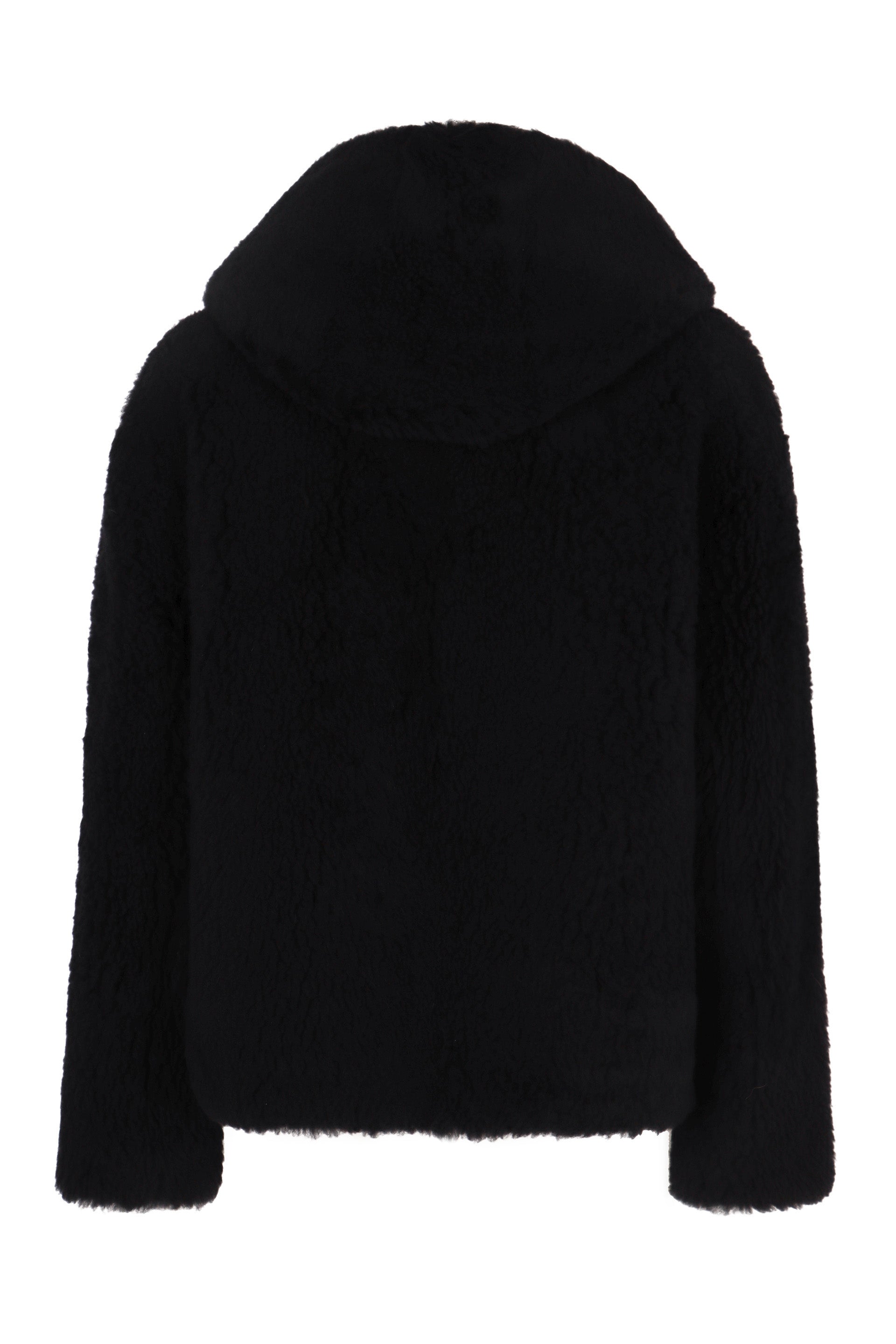 S MAX MARA Vegan Fur Jacket with Kimono-Style Sleeves - FW25
