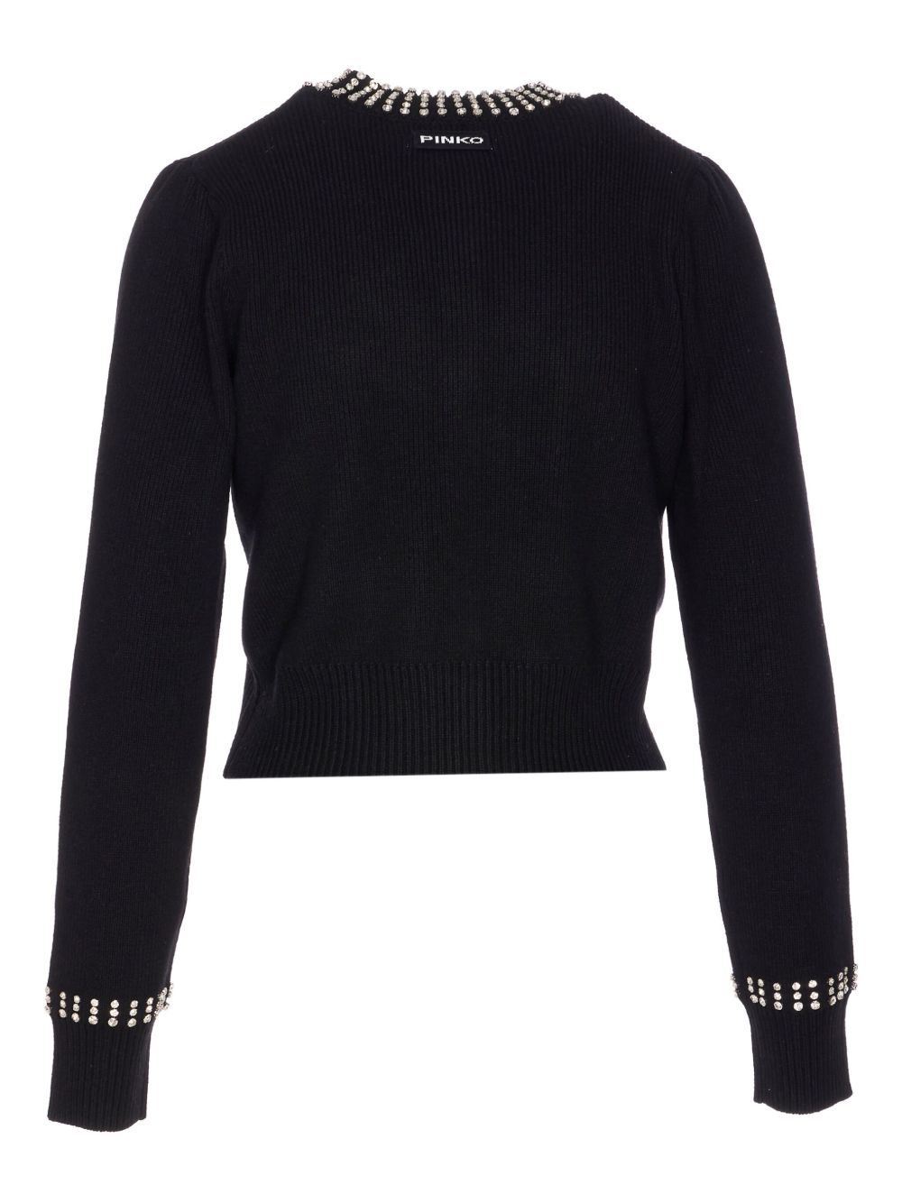 PINKO Embellished Knit Sweater with Button Front - Fall/Winter 2025