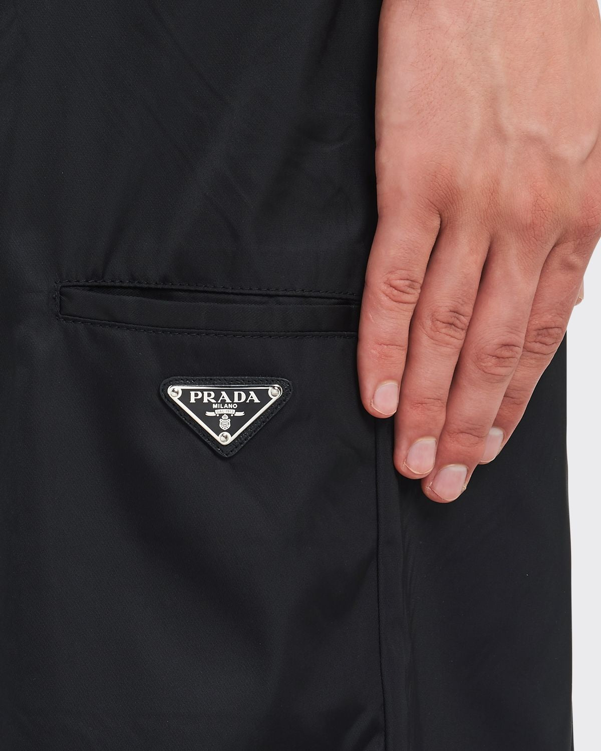 PRADA Eco-Friendly Recycled Polyamide Trousers for Men