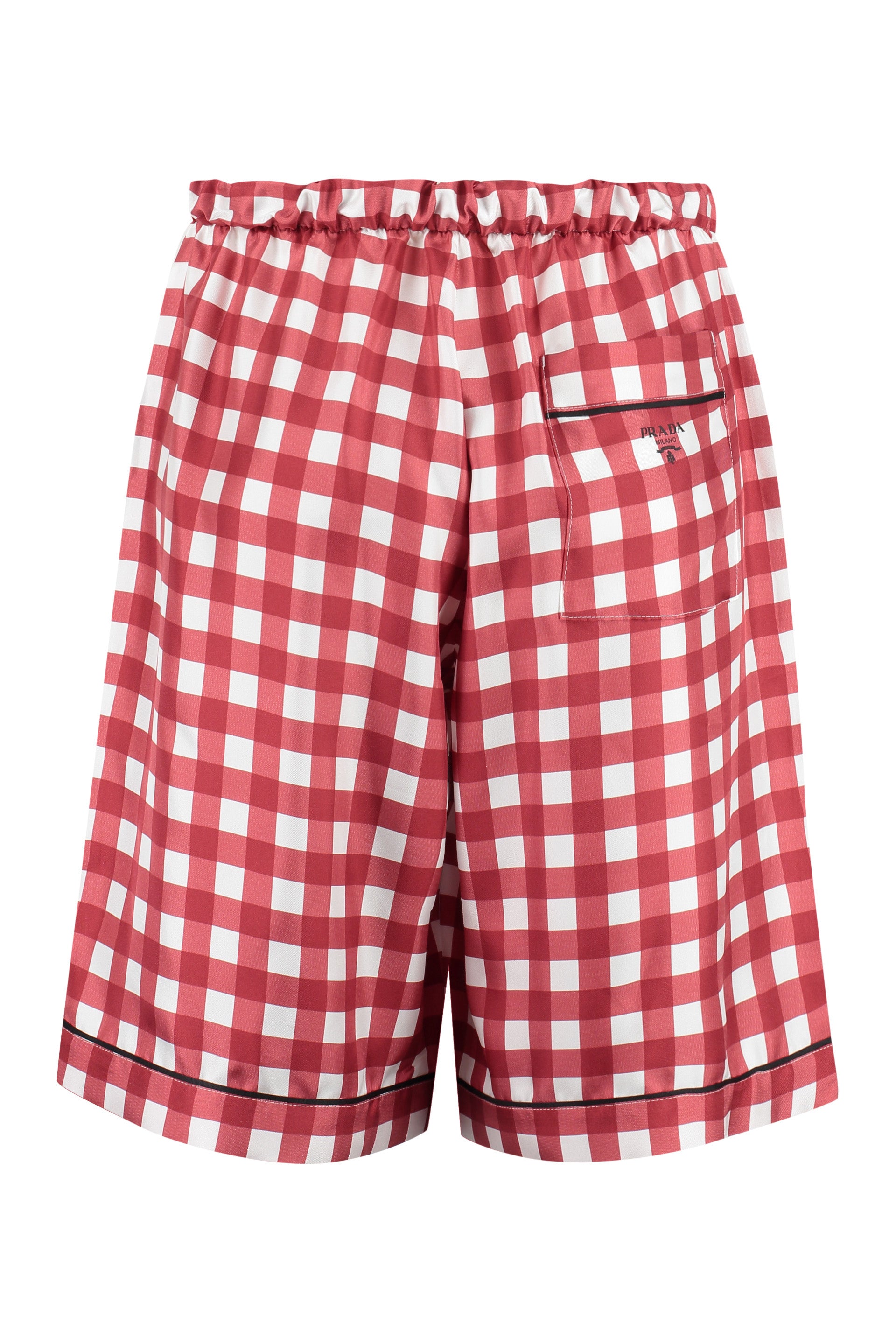 PRADA Printed Silk Mini Shorts for Men