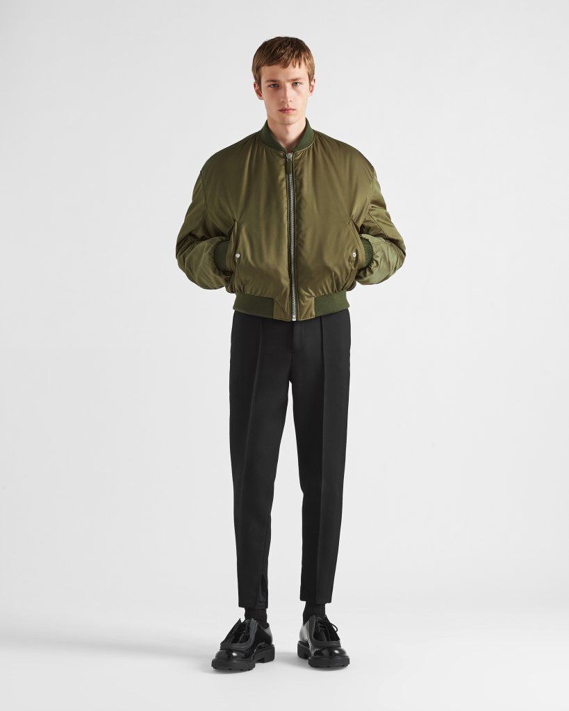 PRADA Men's Gabardine Trousers - FW23 Collection