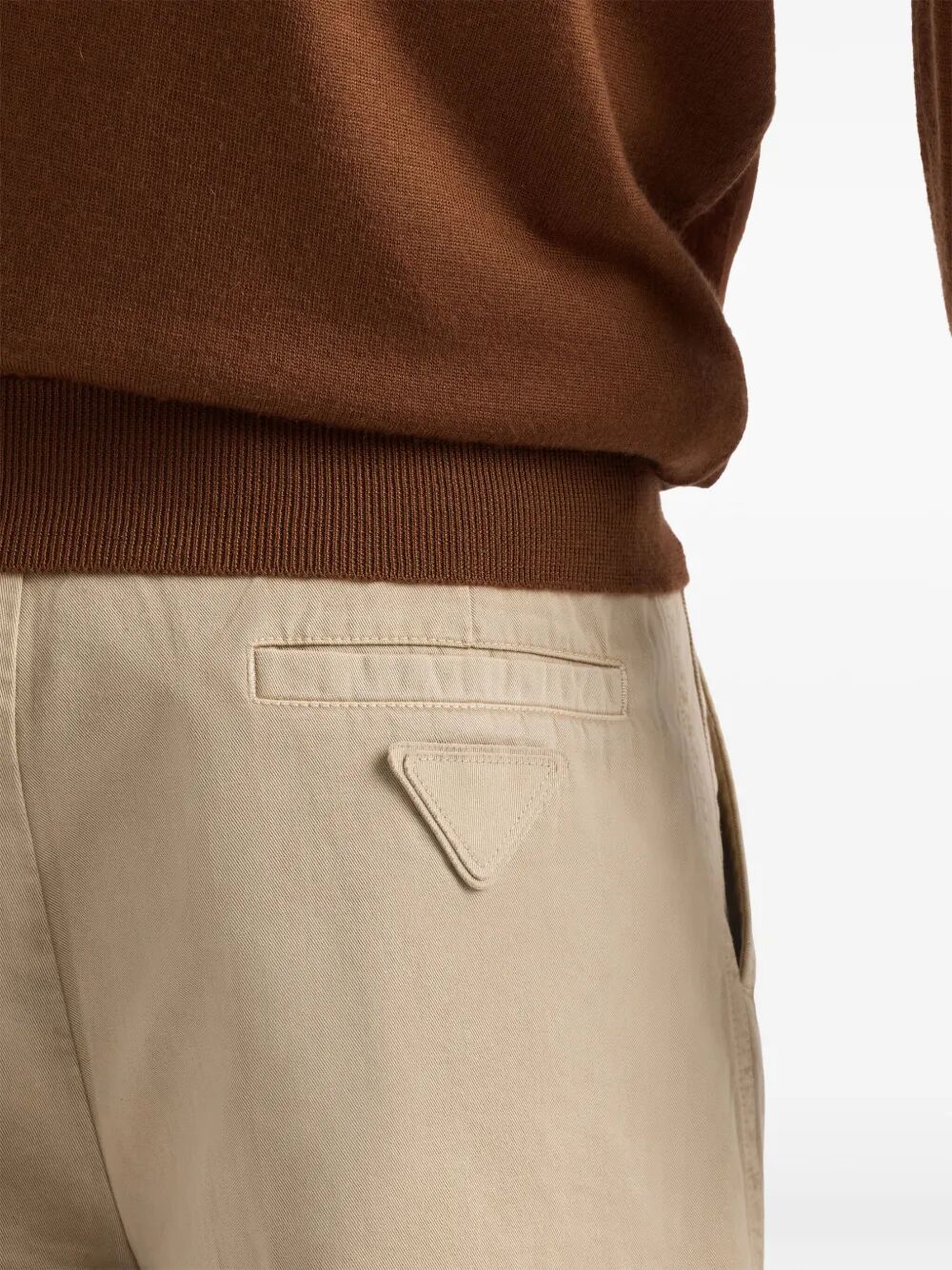 PRADA Vintage-Effect Cotton Bermudas for Men - Relaxed Fit