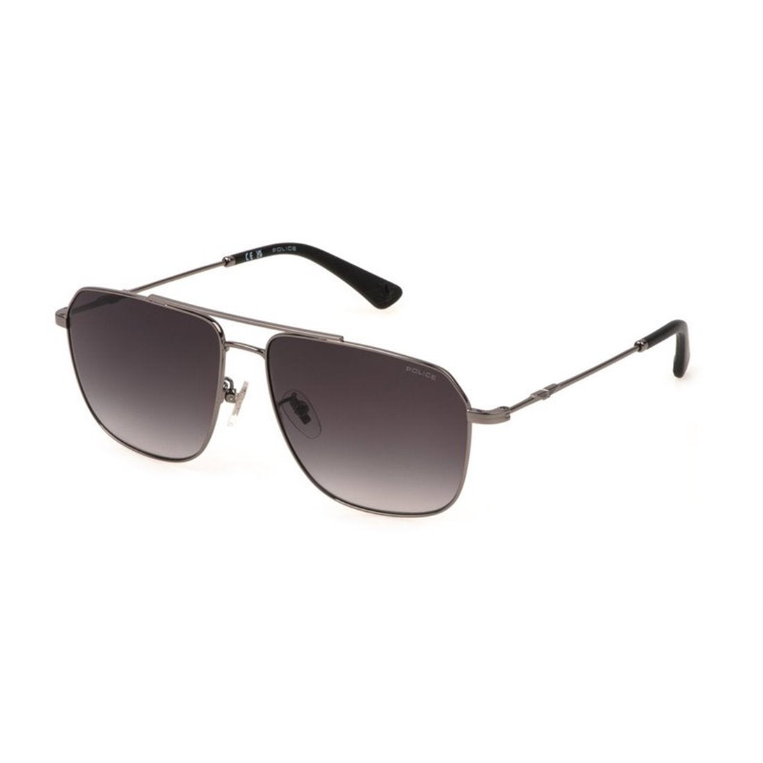 POLICE Men's Fashionable Sunglasses with Shiny Frame