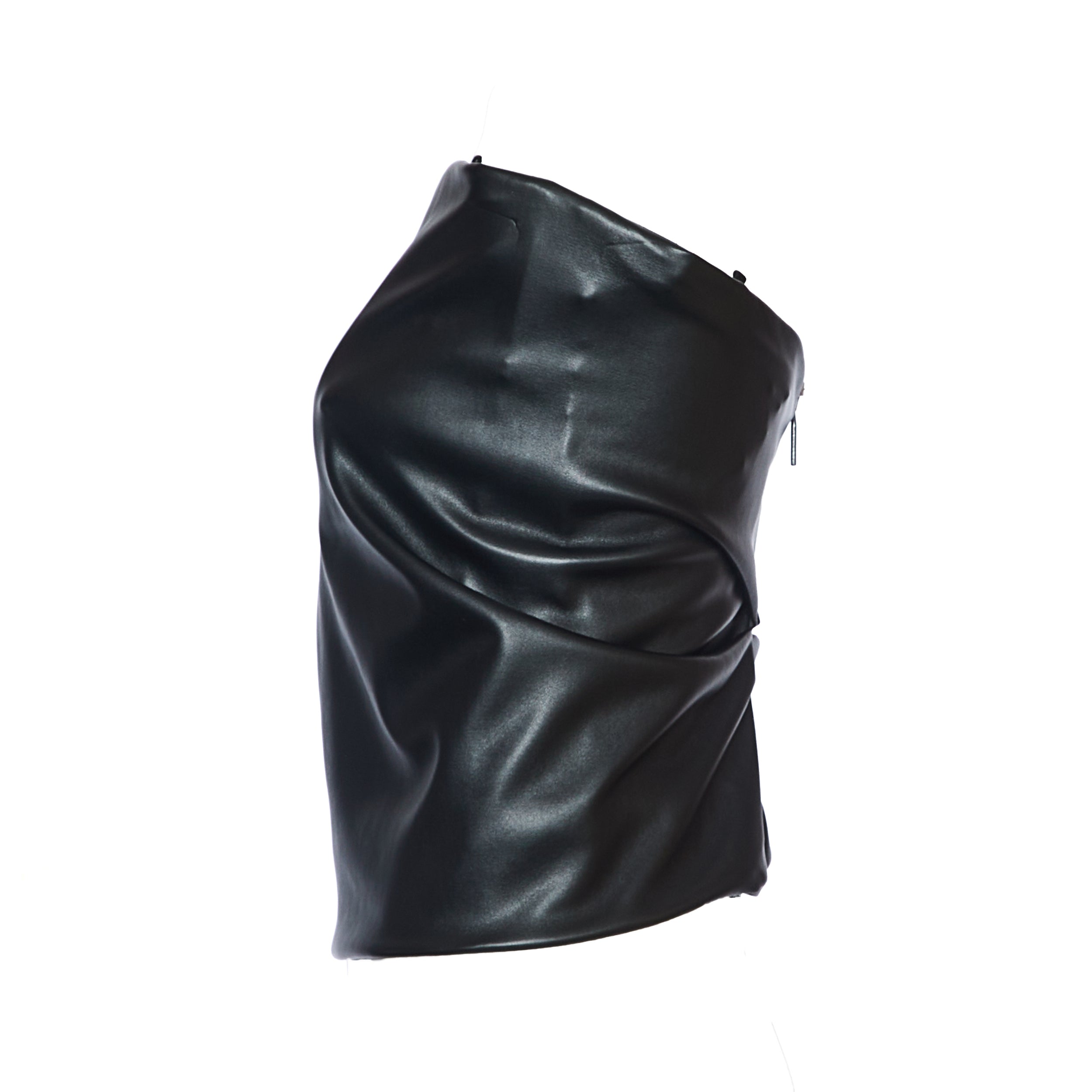 SPORTMAX Mini Top with Draped Back and Double-Slider Zip