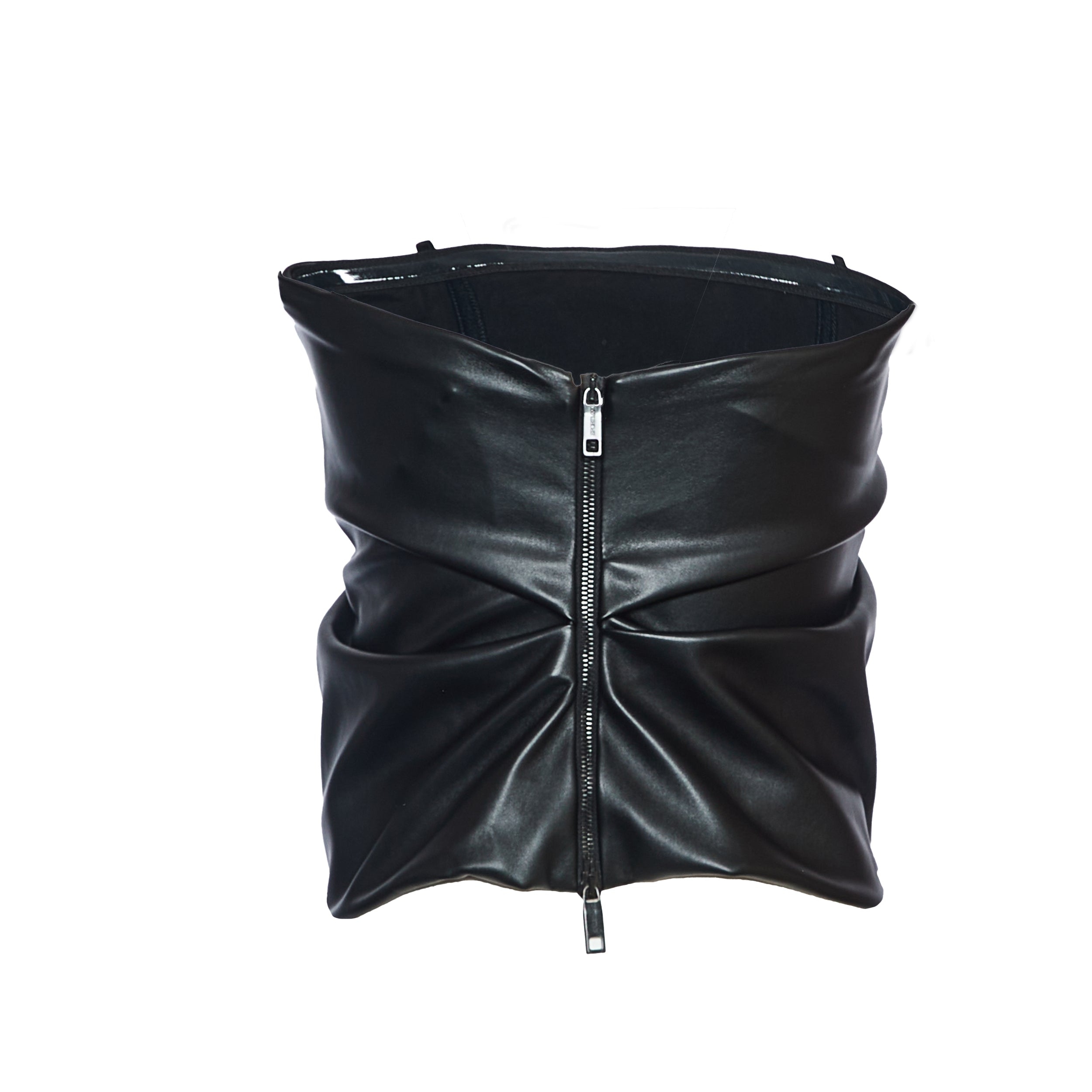 SPORTMAX Mini Top with Draped Back and Double-Slider Zip