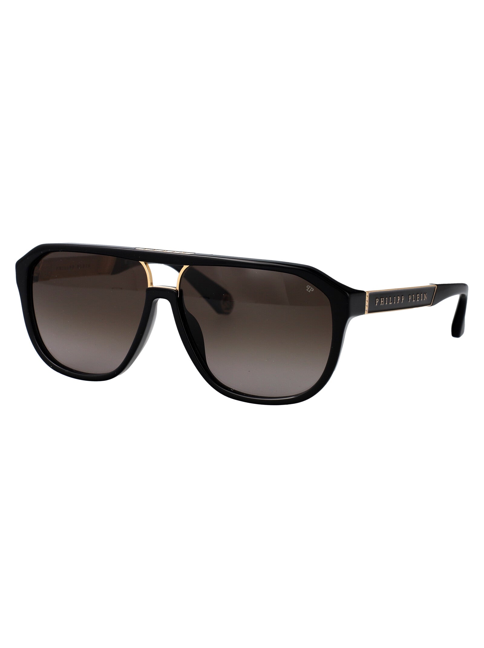 PHILIPP PLEIN Acetate and Metal Military-Inspired Sunglasses for Women