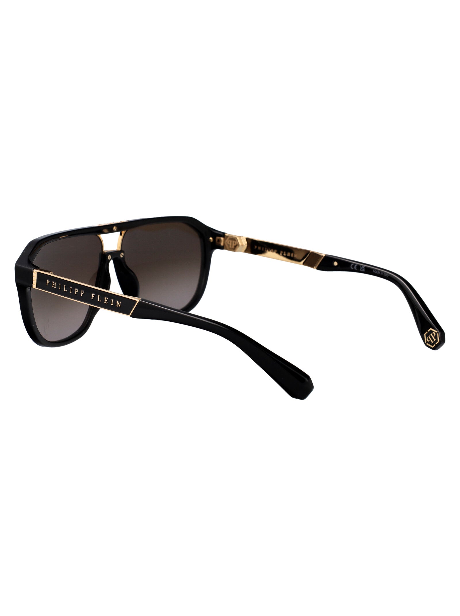 PHILIPP PLEIN Acetate and Metal Military-Inspired Sunglasses for Women