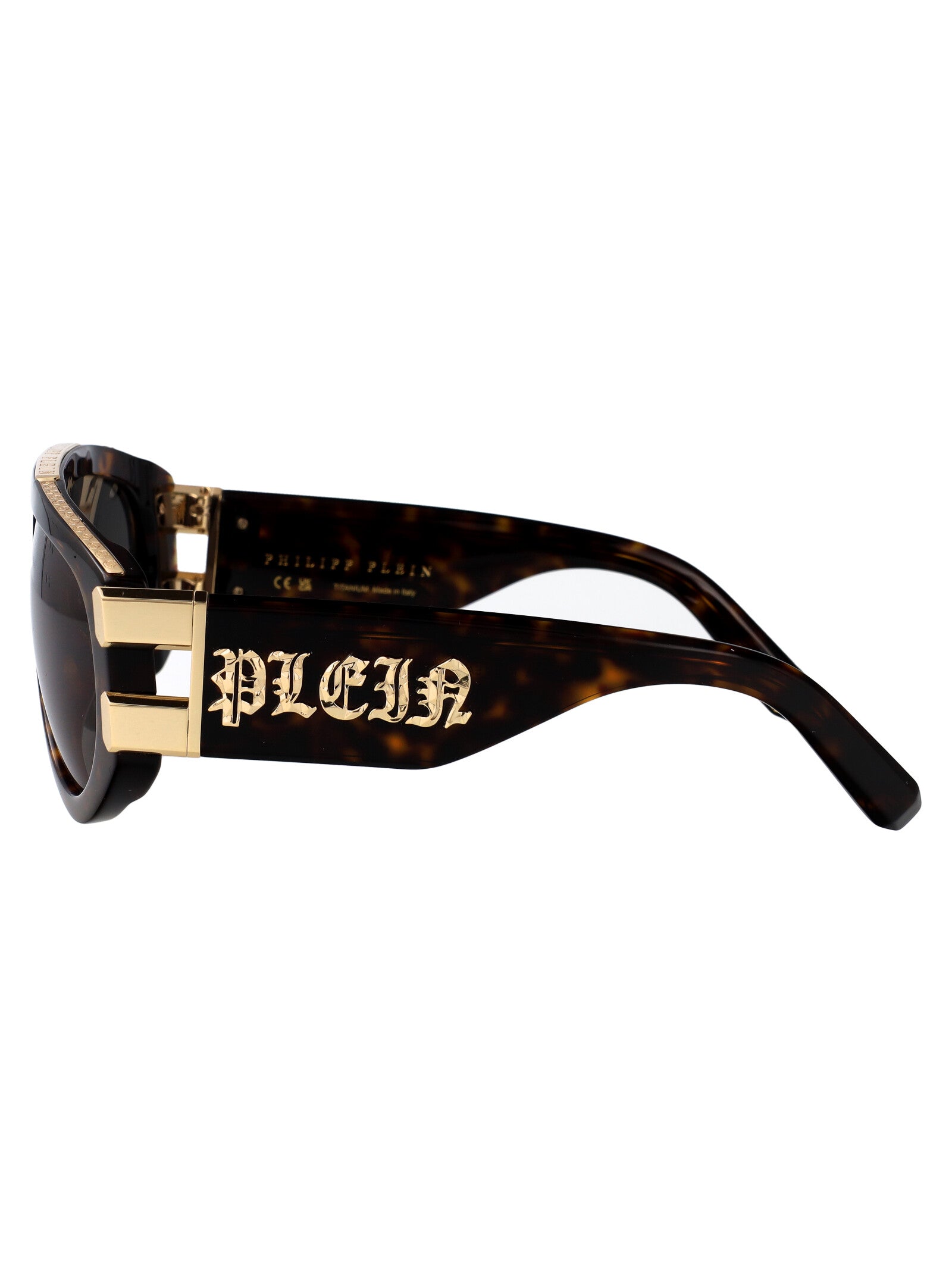 PHILIPP PLEIN Havana Acetate+Metal Women's Sunglasses