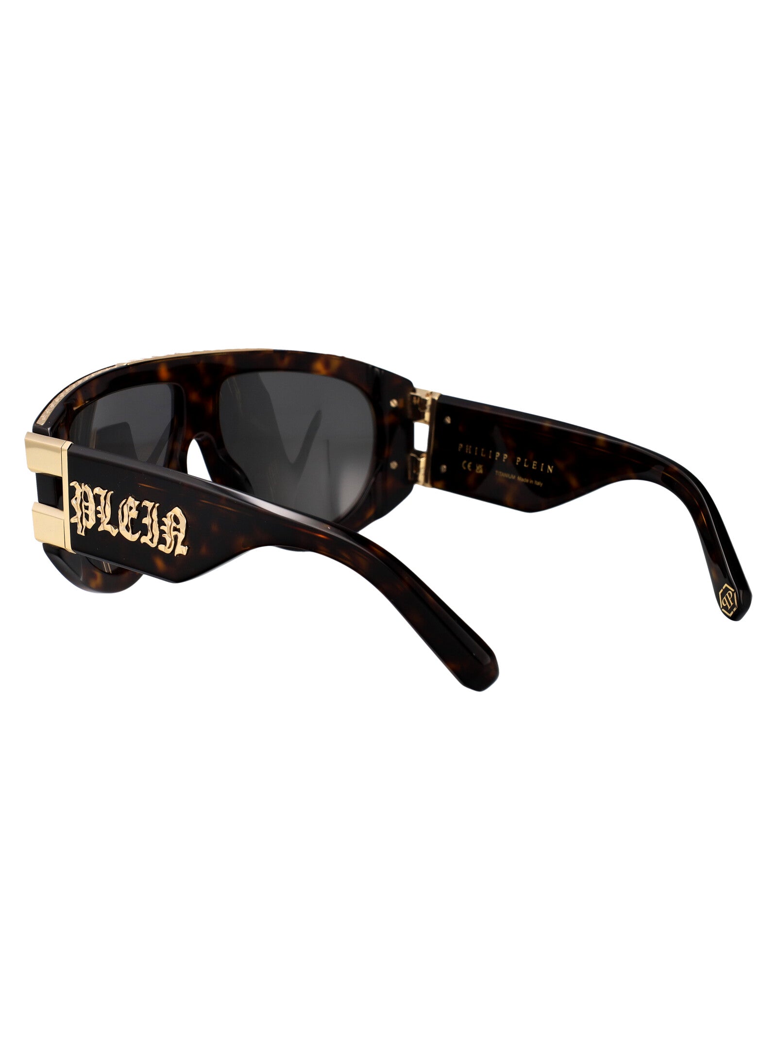 PHILIPP PLEIN Havana Acetate+Metal Women's Sunglasses