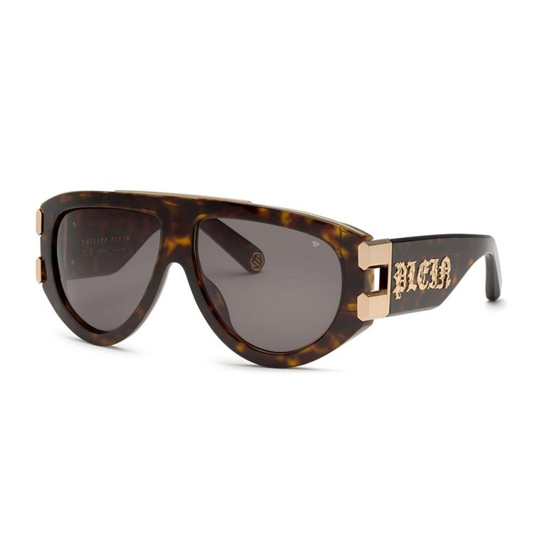 PHILIPP PLEIN Havana Acetate+Metal Women's Sunglasses