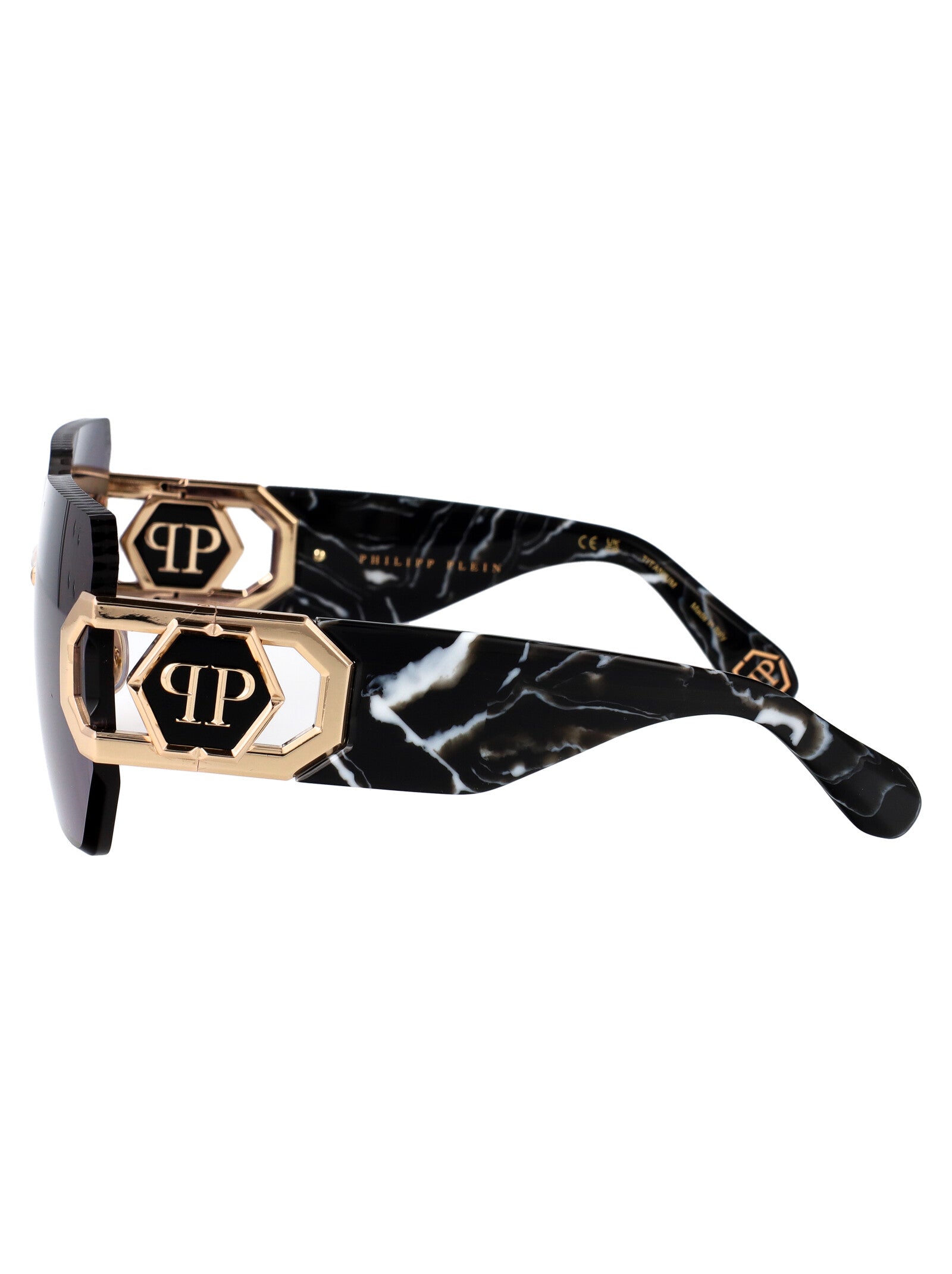 PHILIPP PLEIN Chic Acetate and Metal Sunglasses