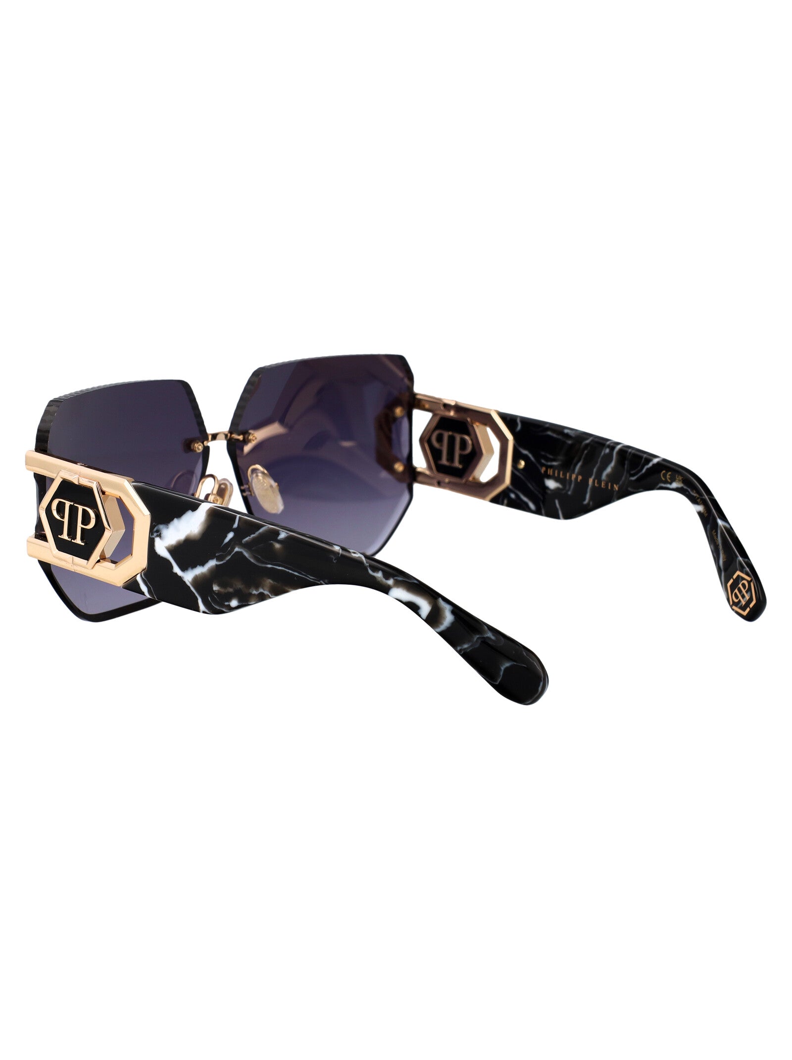PHILIPP PLEIN Chic Acetate and Metal Sunglasses