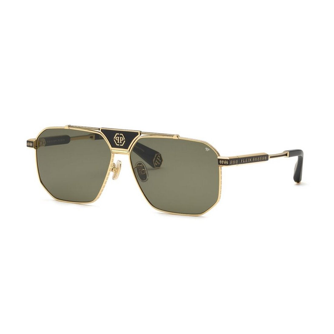 PHILIPP PLEIN Sophisticated Titanium Sunglasses for Men