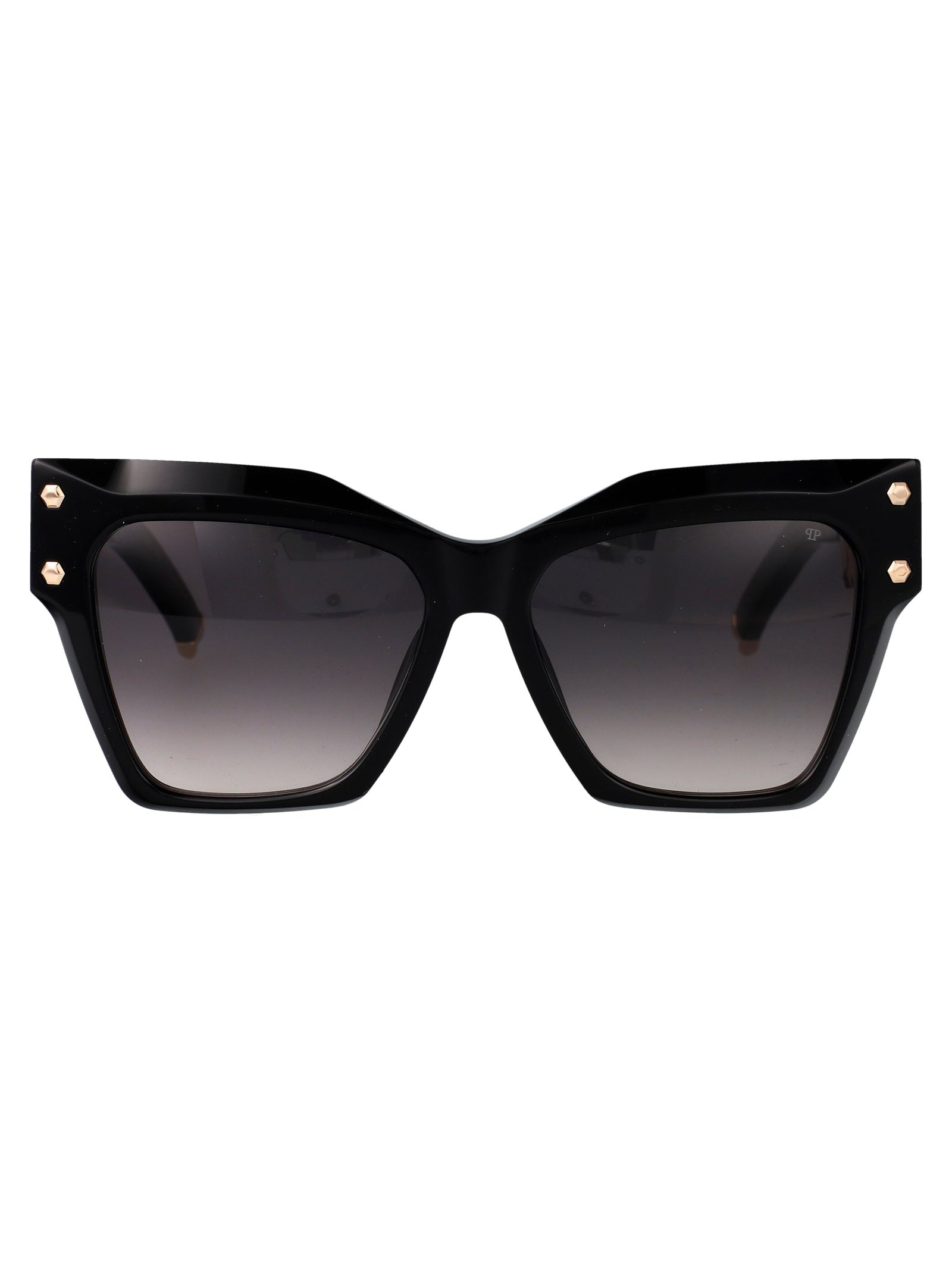 PHILIPP PLEIN Glossy Titanium Sunglasses for Women
