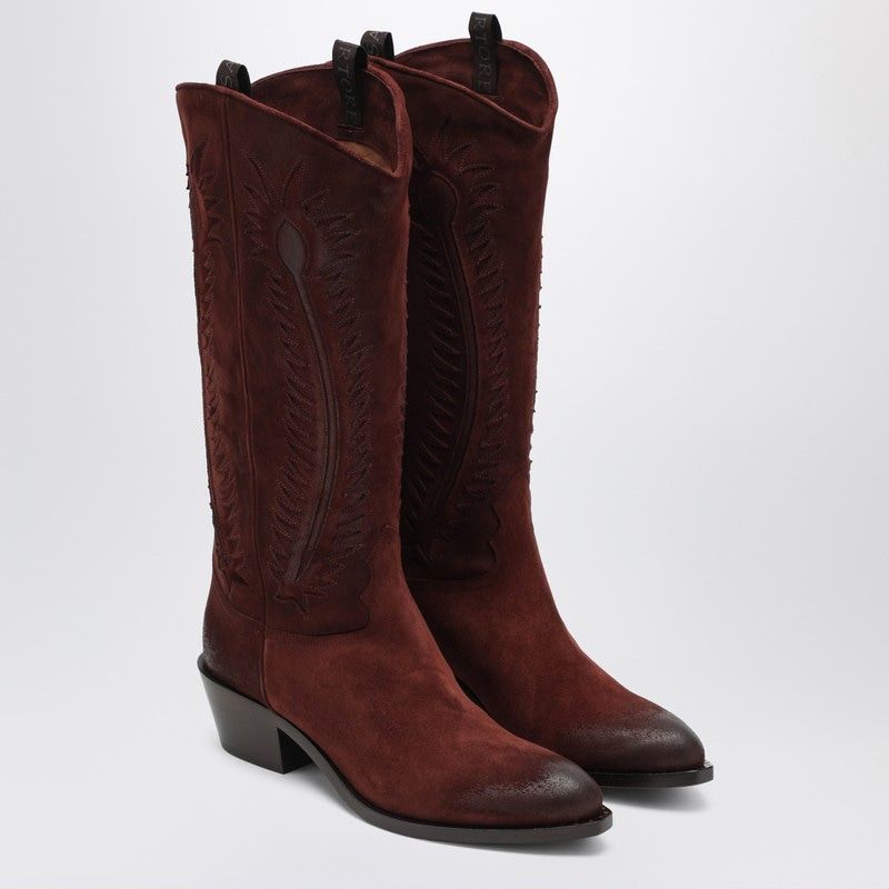 SARTORE Frida Western Boot - Women's Suede Leather Design