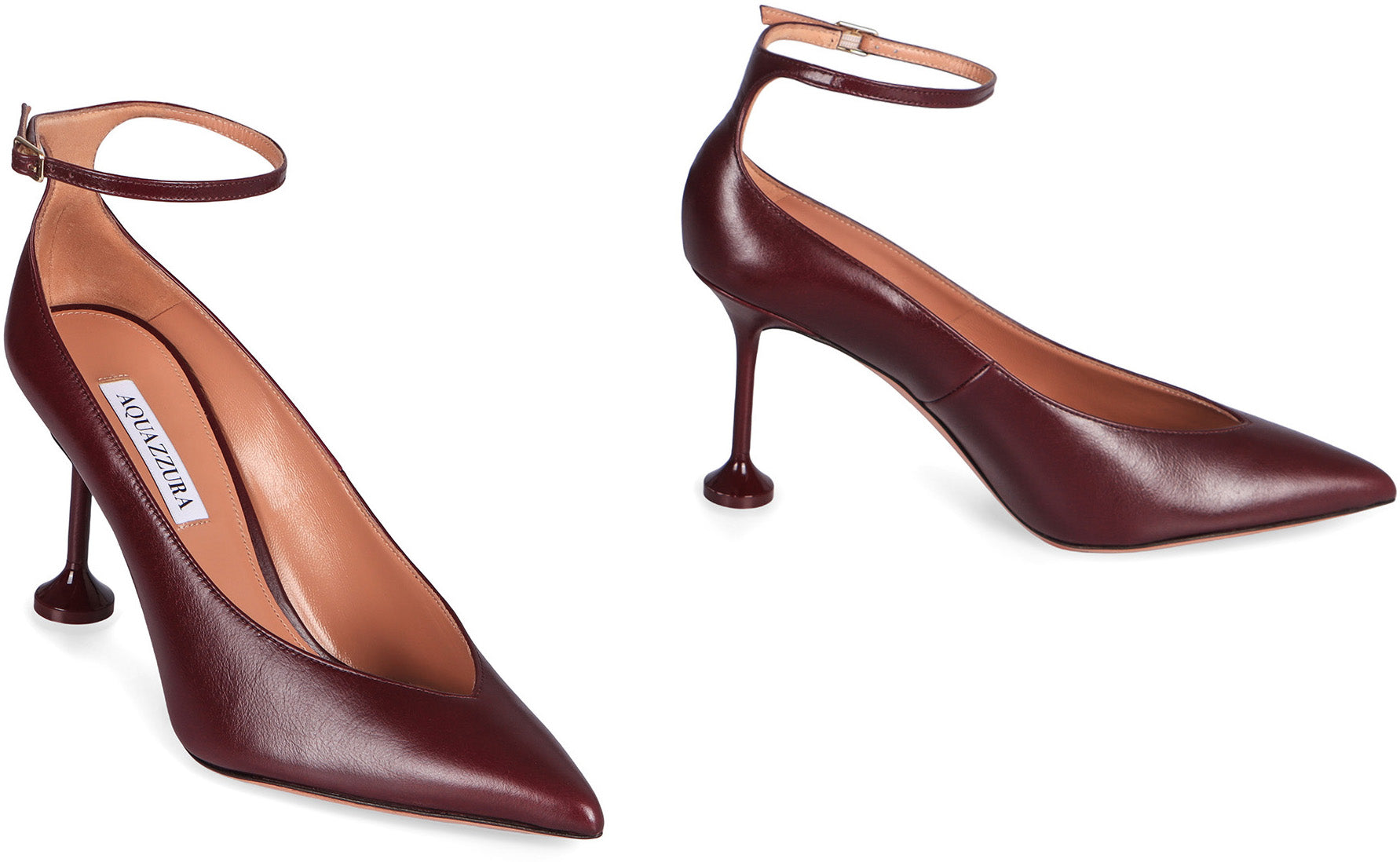 AQUAZZURA Elegant Pointed Toe High Heel Pump with Adjustable Strap