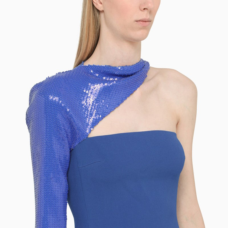 DAVID KOMA Mini One-Shoulder Dress