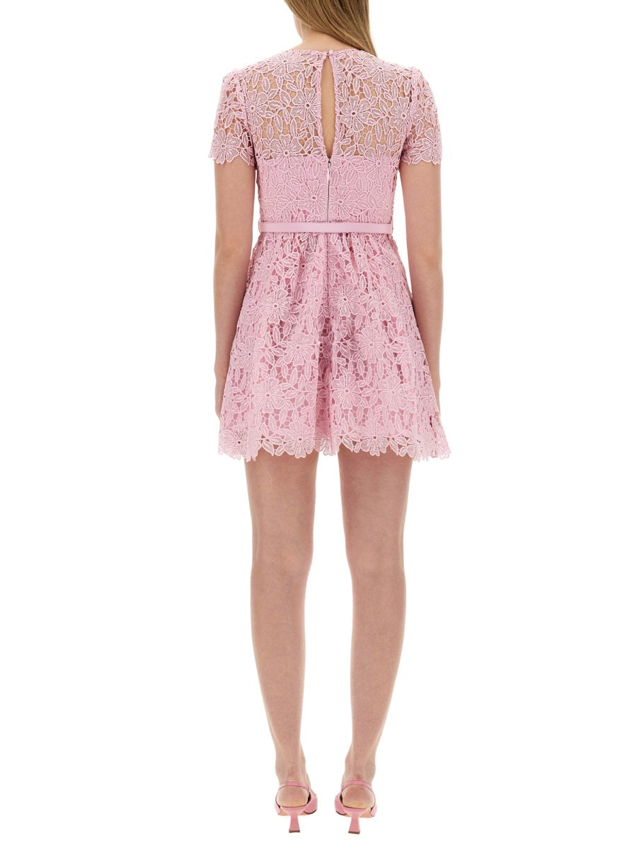 SELF-PORTRAIT Lace Mini Dress - Size 8