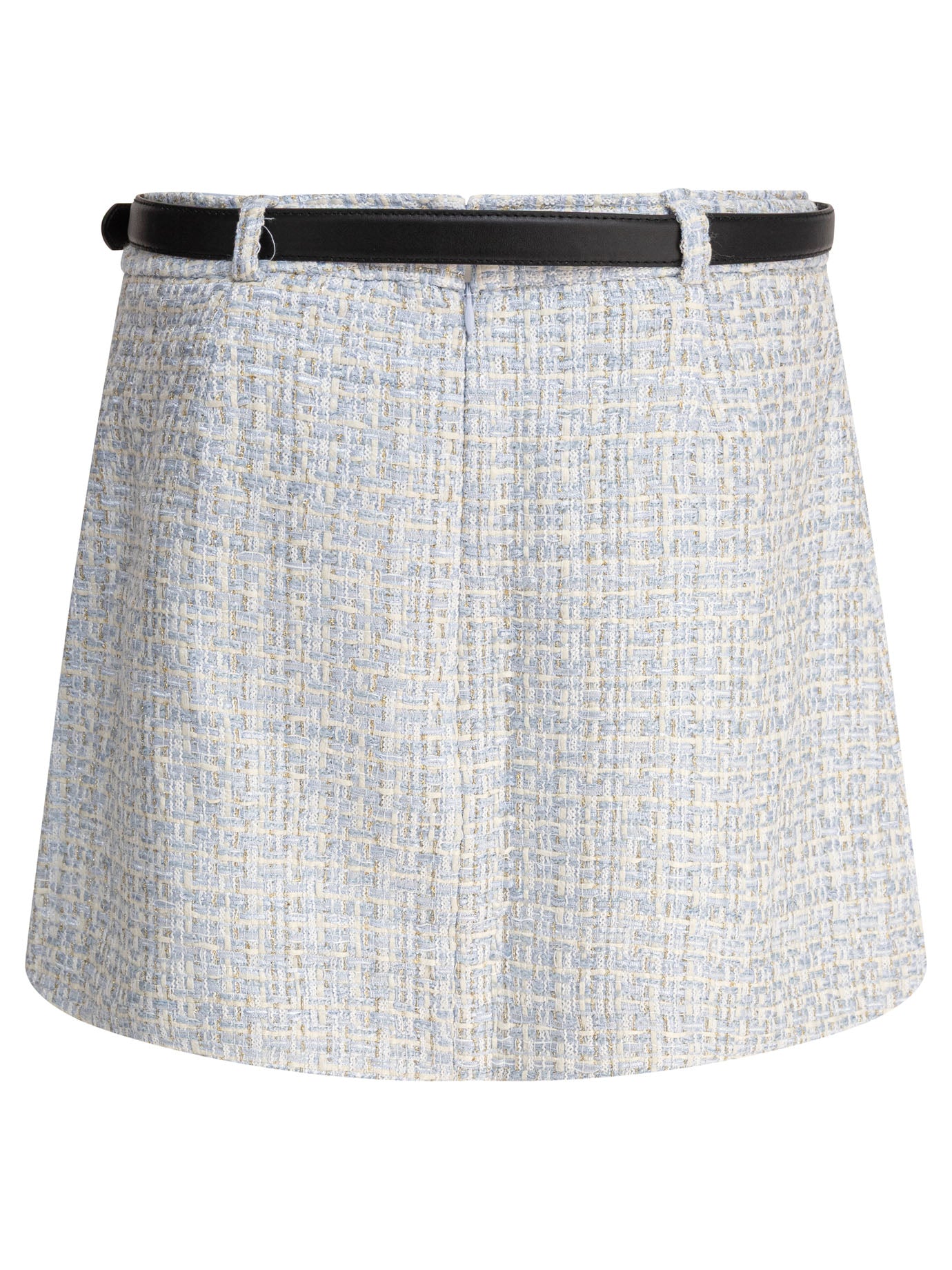 SELF-PORTRAIT Metallised Fibre Mini Skirt
