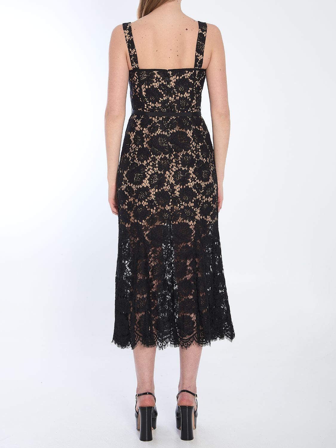 SELF-PORTRAIT Fine Lace Midi Dress for Women
