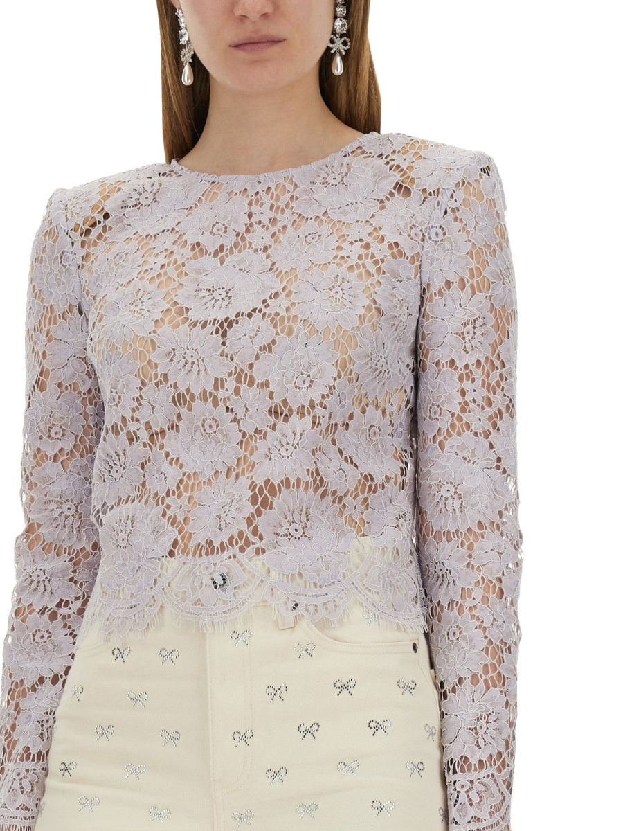 SELF-PORTRAIT Lace Blouse for Women - SS25 Collection