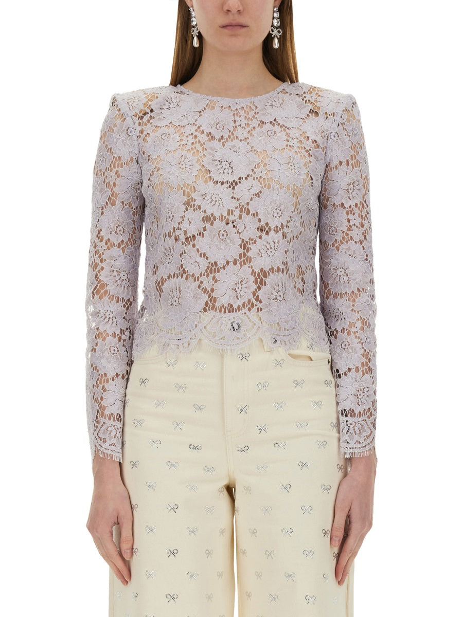 SELF-PORTRAIT Lace Blouse for Women - SS25 Collection