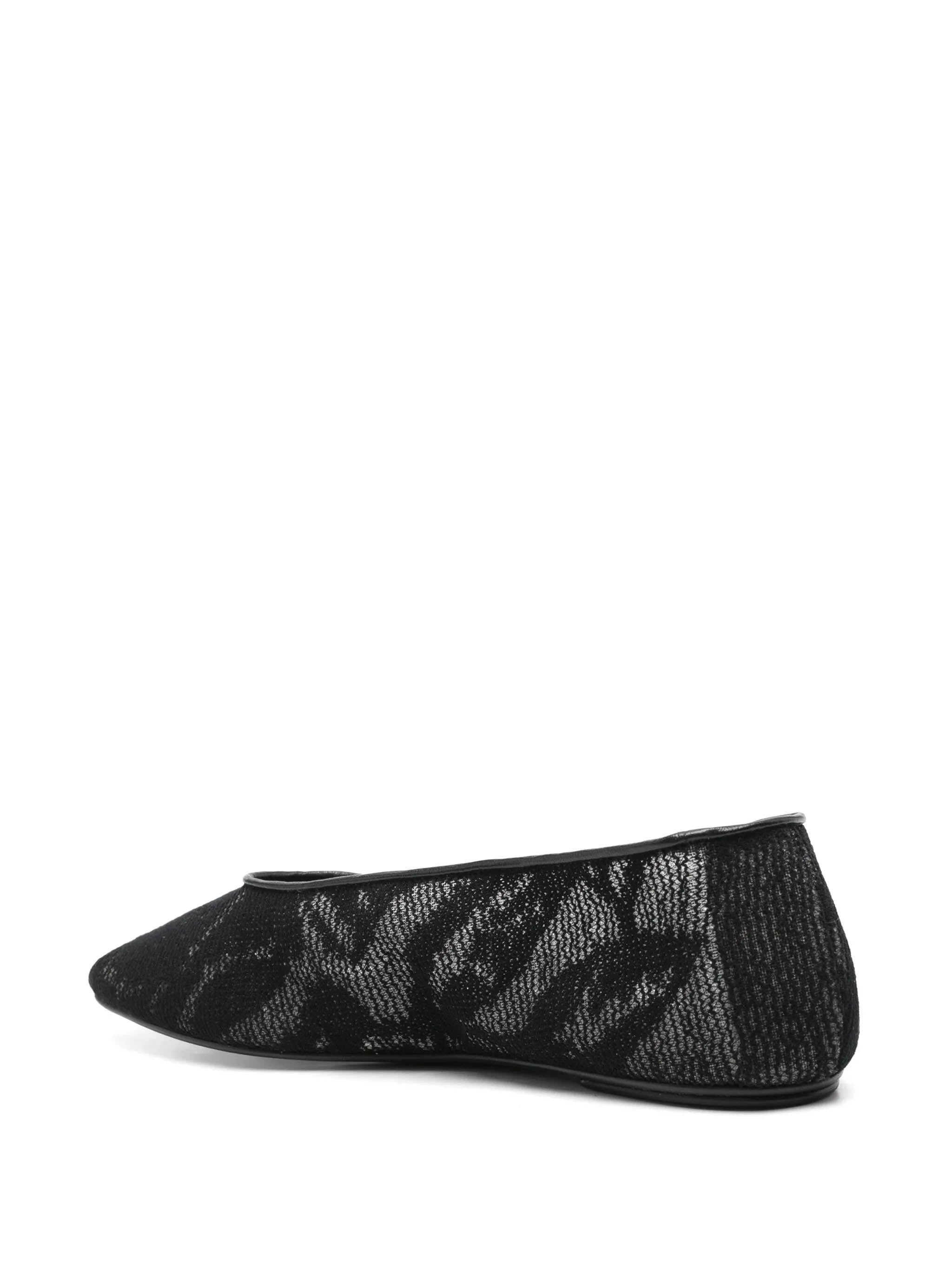 MAGDA BUTRYM Crochet Ballet Flats - Square Toe Design
