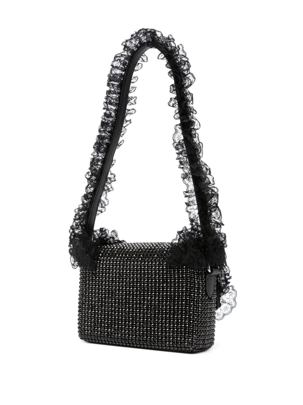 SELF-PORTRAIT Crystal Lace Detail Mini Handbag