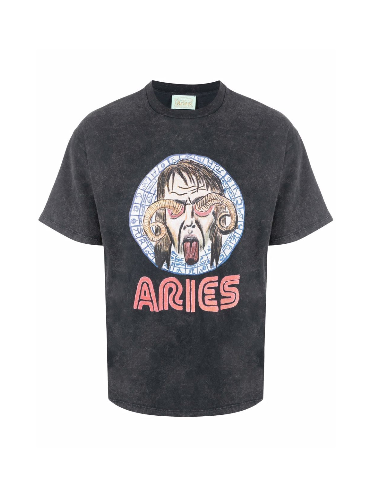 ARIES Astrology for Aliens Logo Acid Wash Mini T-Shirt