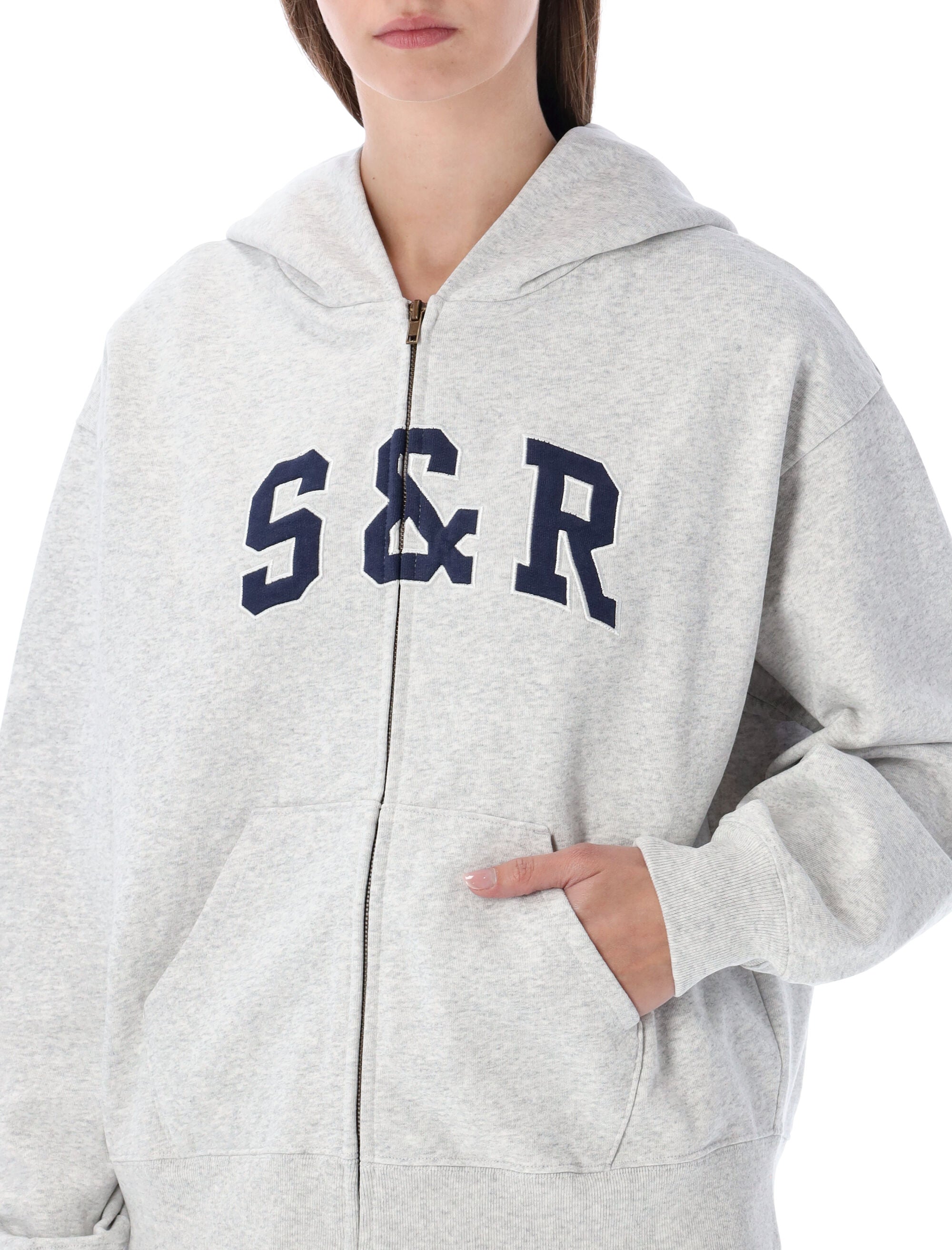 SPORTY & RICH S&R Ivy Zip Hoodie (S Size)