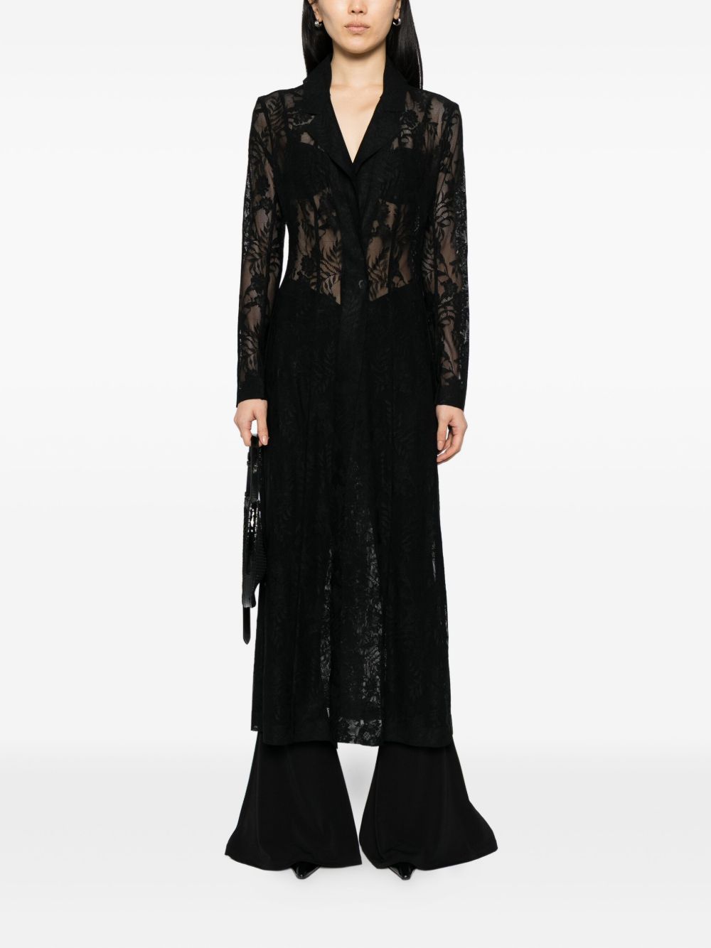 NORMA KAMALI Lace Long Jacket