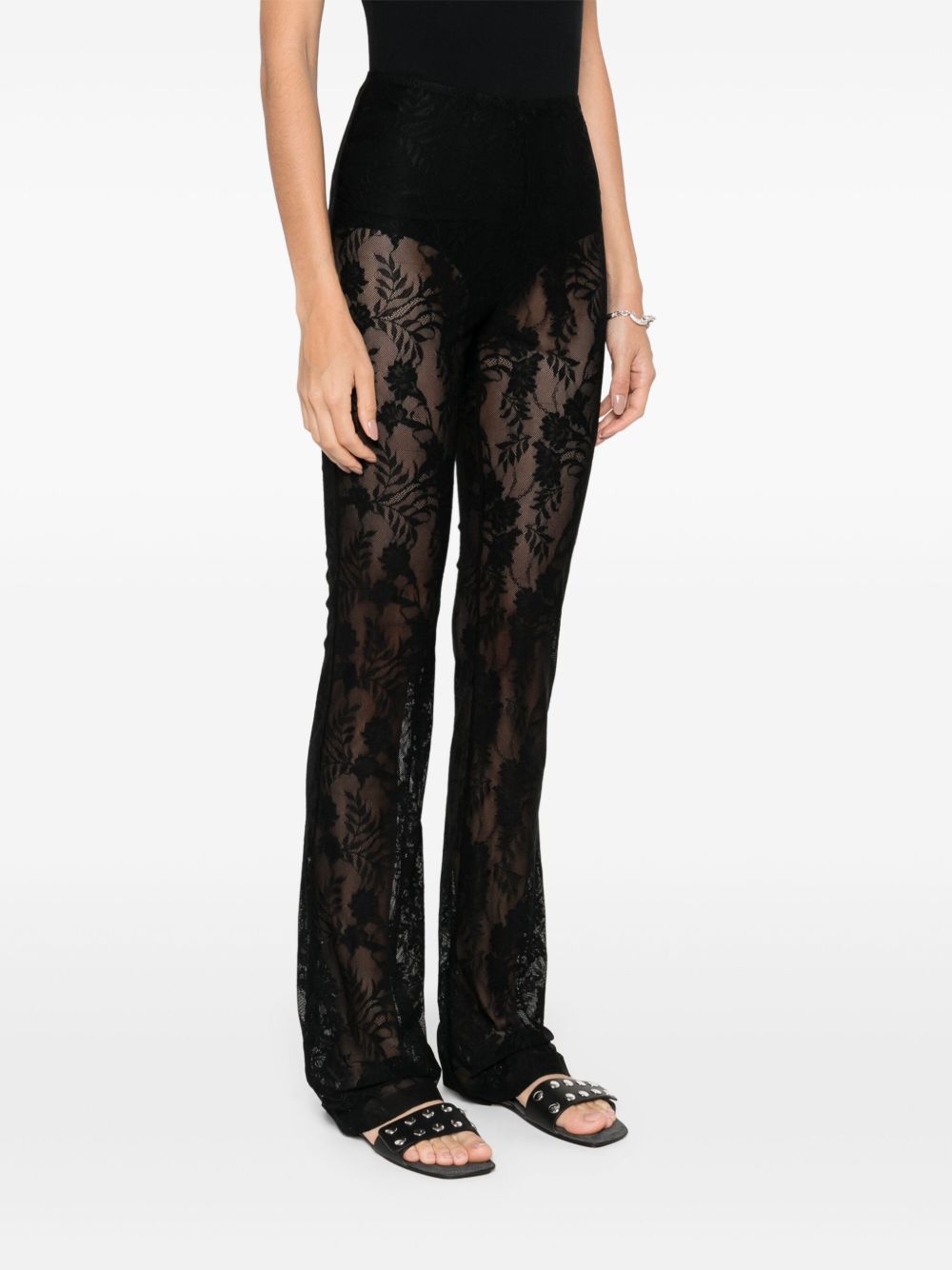 NORMA KAMALI Lace Skinny Trousers