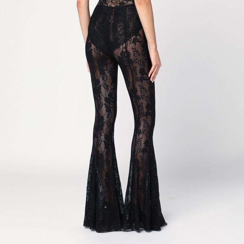 NORMA KAMALI Flared Lace Trousers for Women