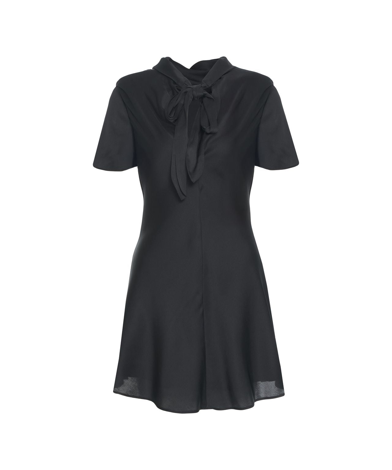 STAUD Chic Mini Dress with Bow Details