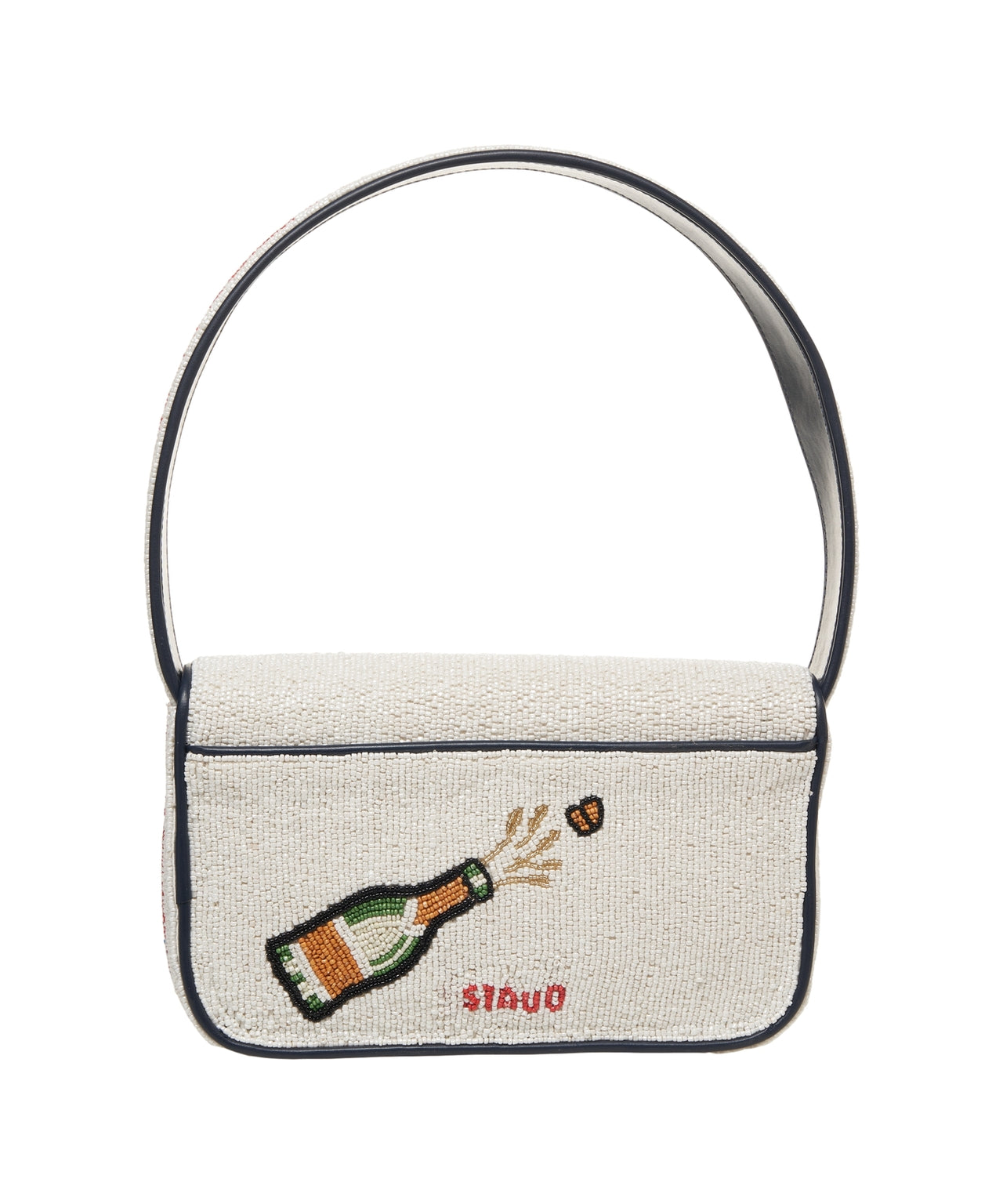STAUD Mini Shoulder Bag with Intricate Beadwork - Perfect for Elegant Outfits (26 x 15 x 5 cm)