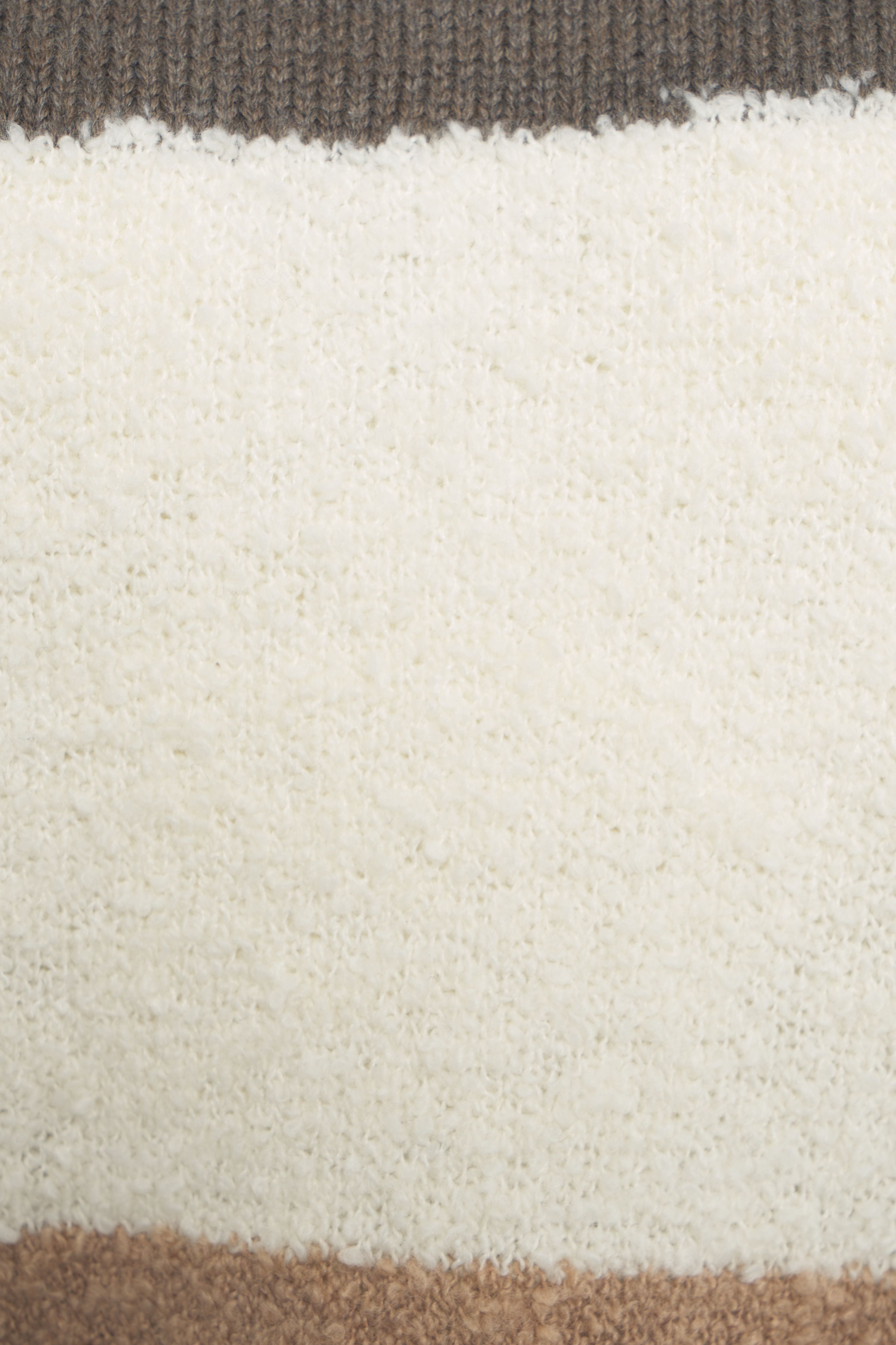 STAUD Charming Bouclé Sheep Motif Pullover