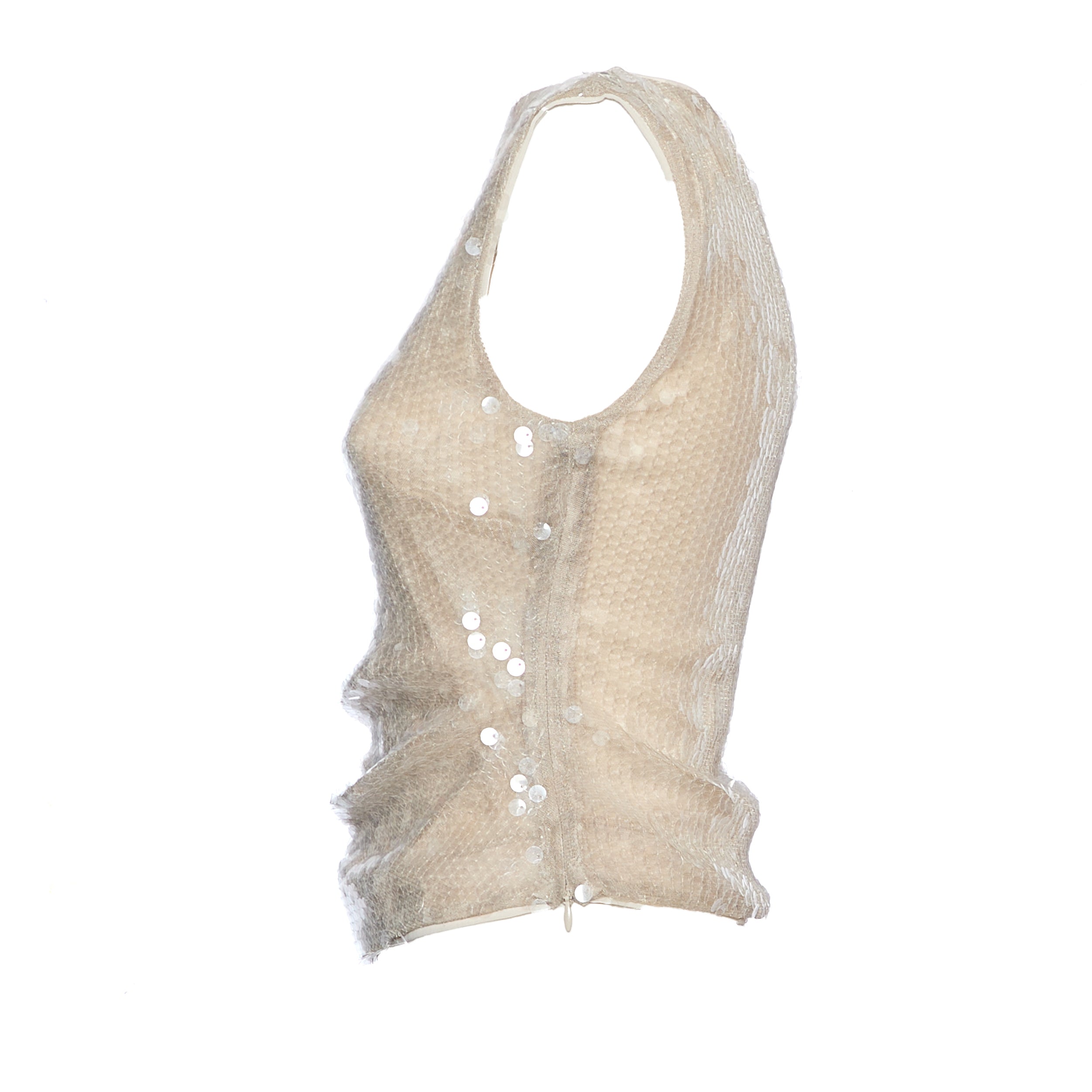 STAUD Elegant Sleeveless Top with Boat Neck Design