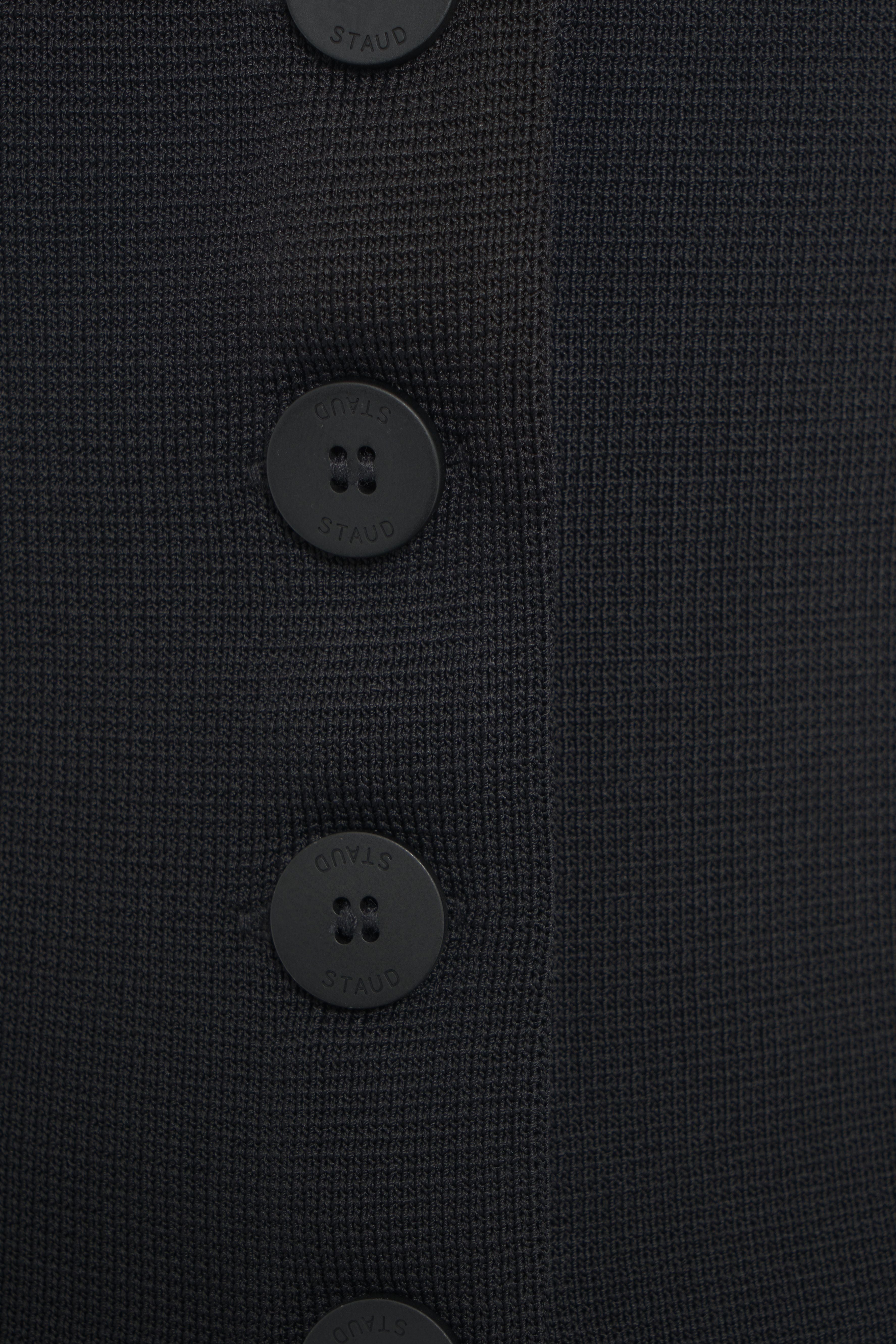 STAUD Slim Fit Knit Top with Square Neckline