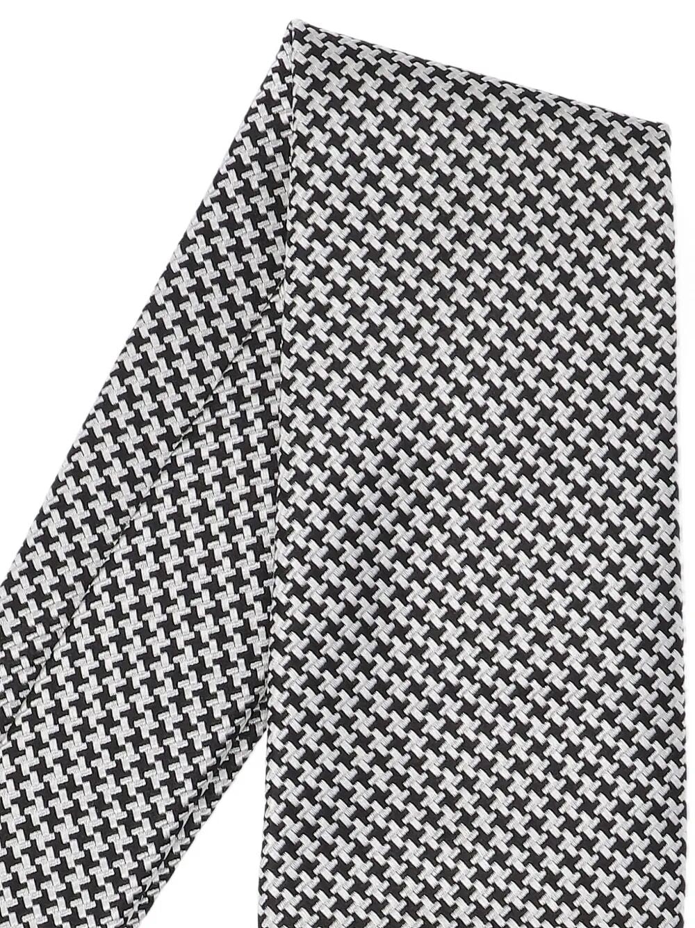 TOM FORD Houndstooth Pattern Silk Tie