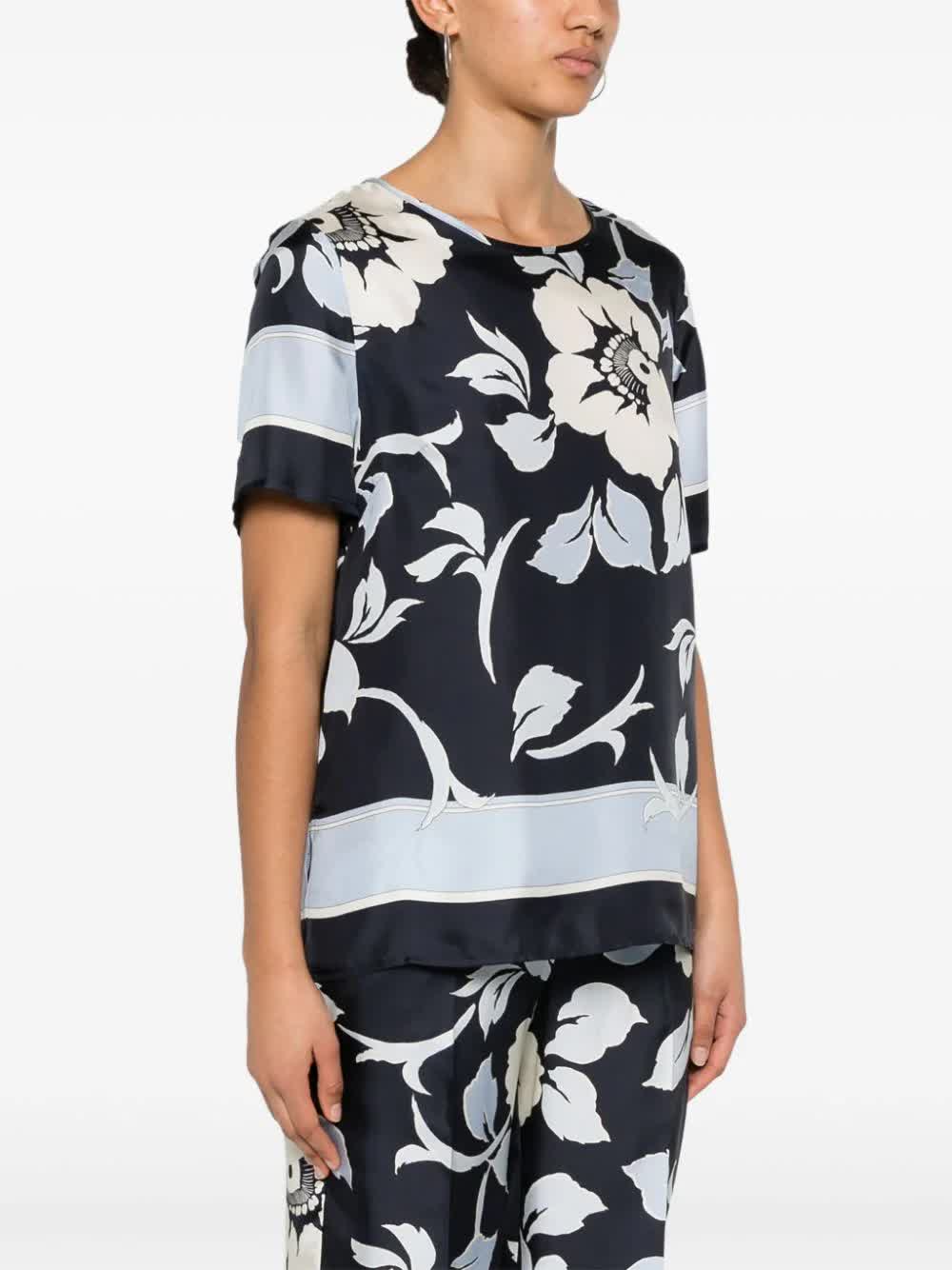 PAROSH Silk Blouse for Women - Mini Style