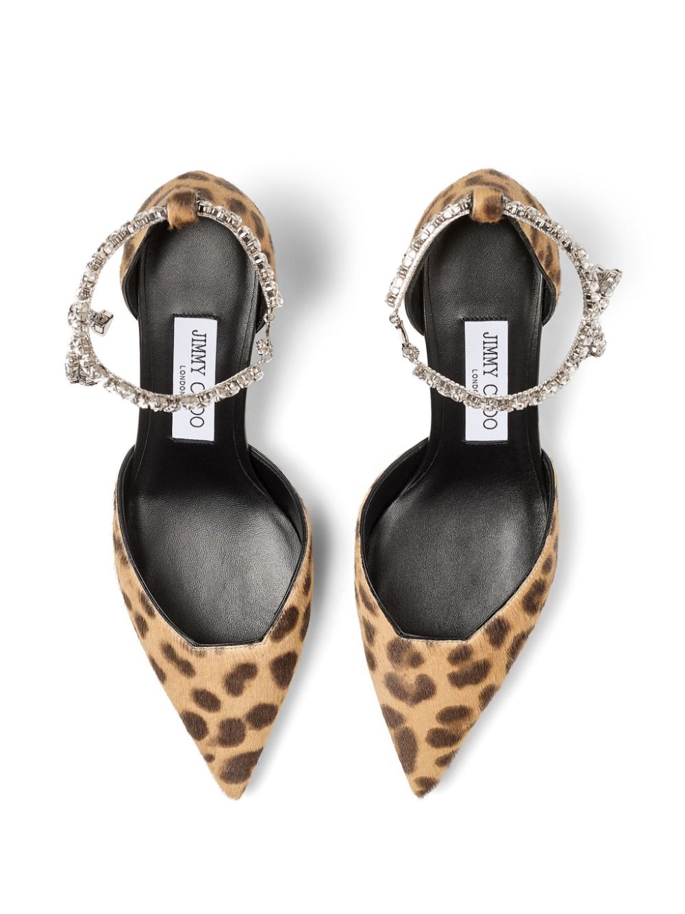 JIMMY CHOO Printed 100% Leather Hair Stevie 50 Pumps
