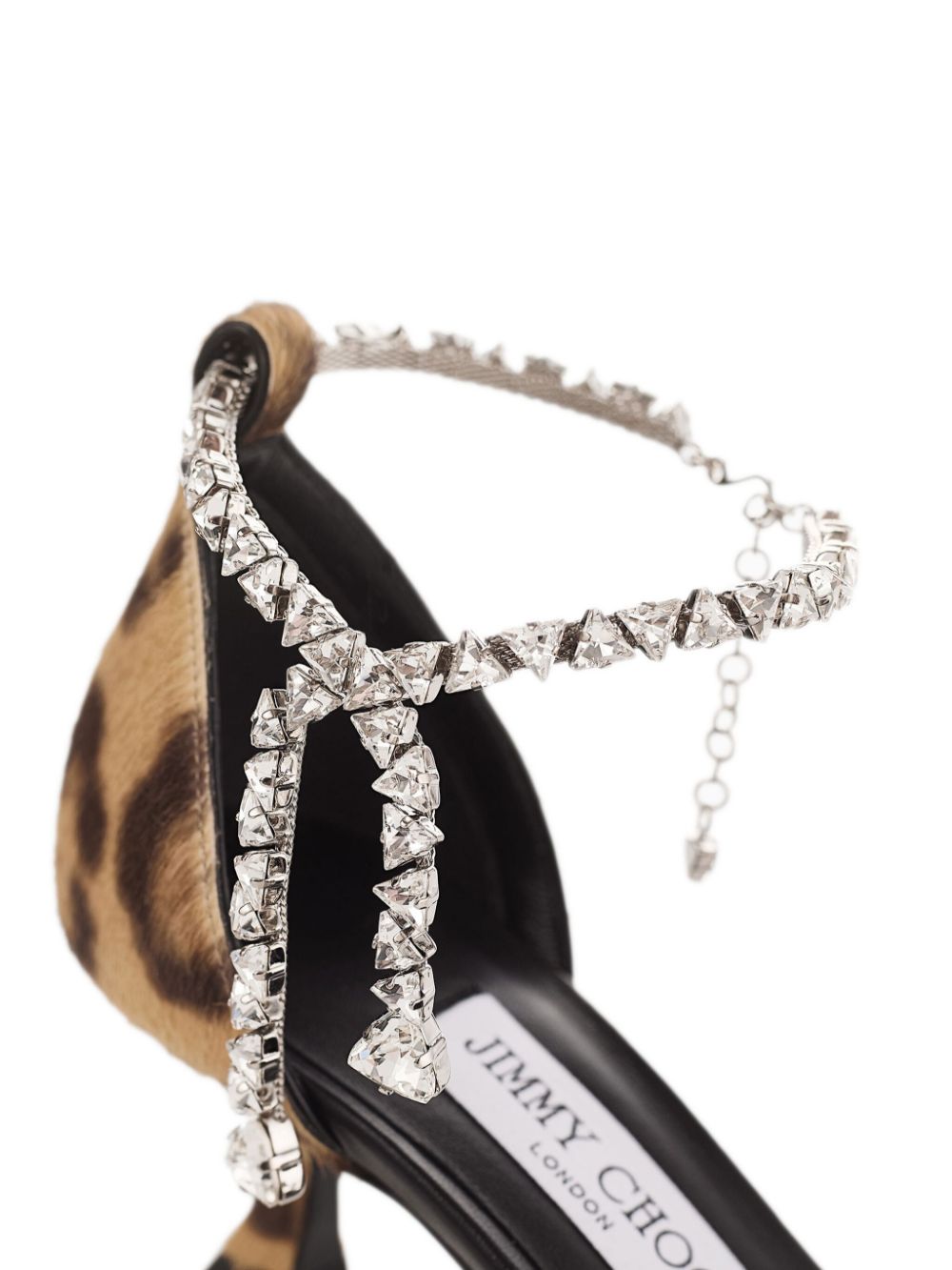 JIMMY CHOO Printed 100% Leather Hair Stevie 50 Pumps